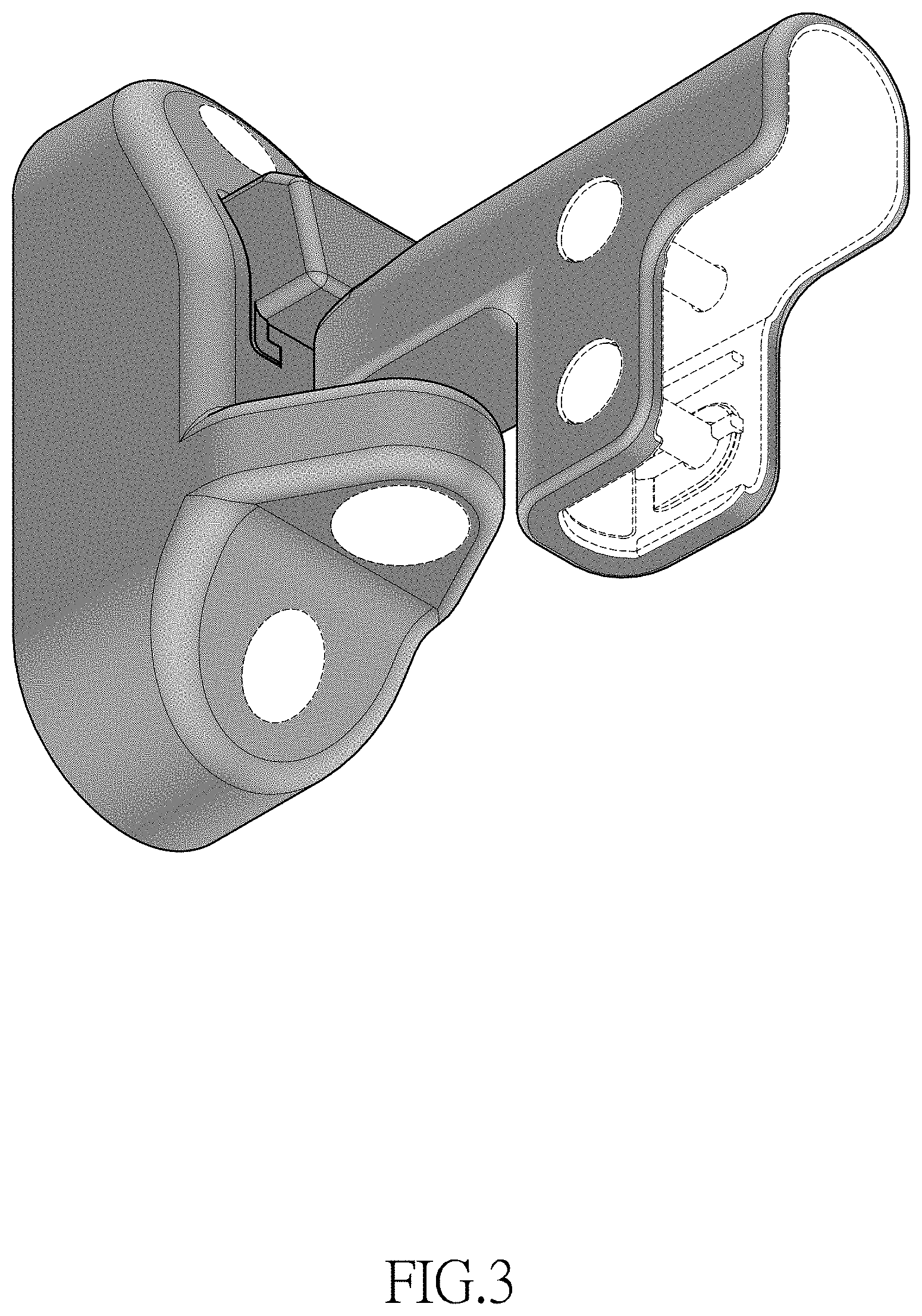 Patent USD1000944 Figure 3 – Safety gate wall mounting set