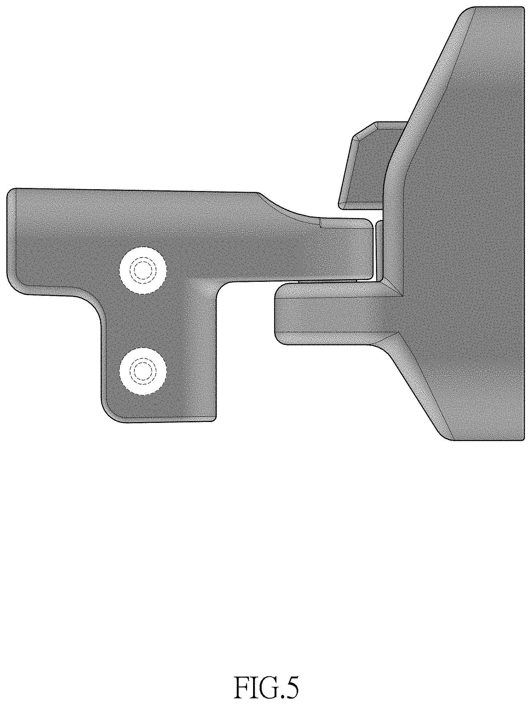 Patent USD1000944 Figure 5 – Safety gate wall mounting set