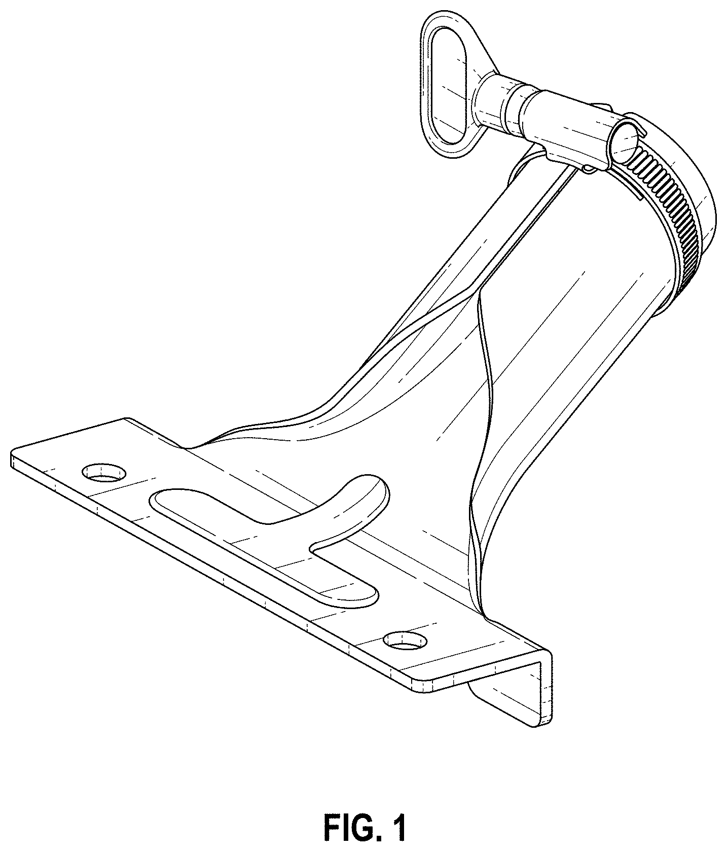 Patent USD1000946 Figure 1 – Tool handle clamp