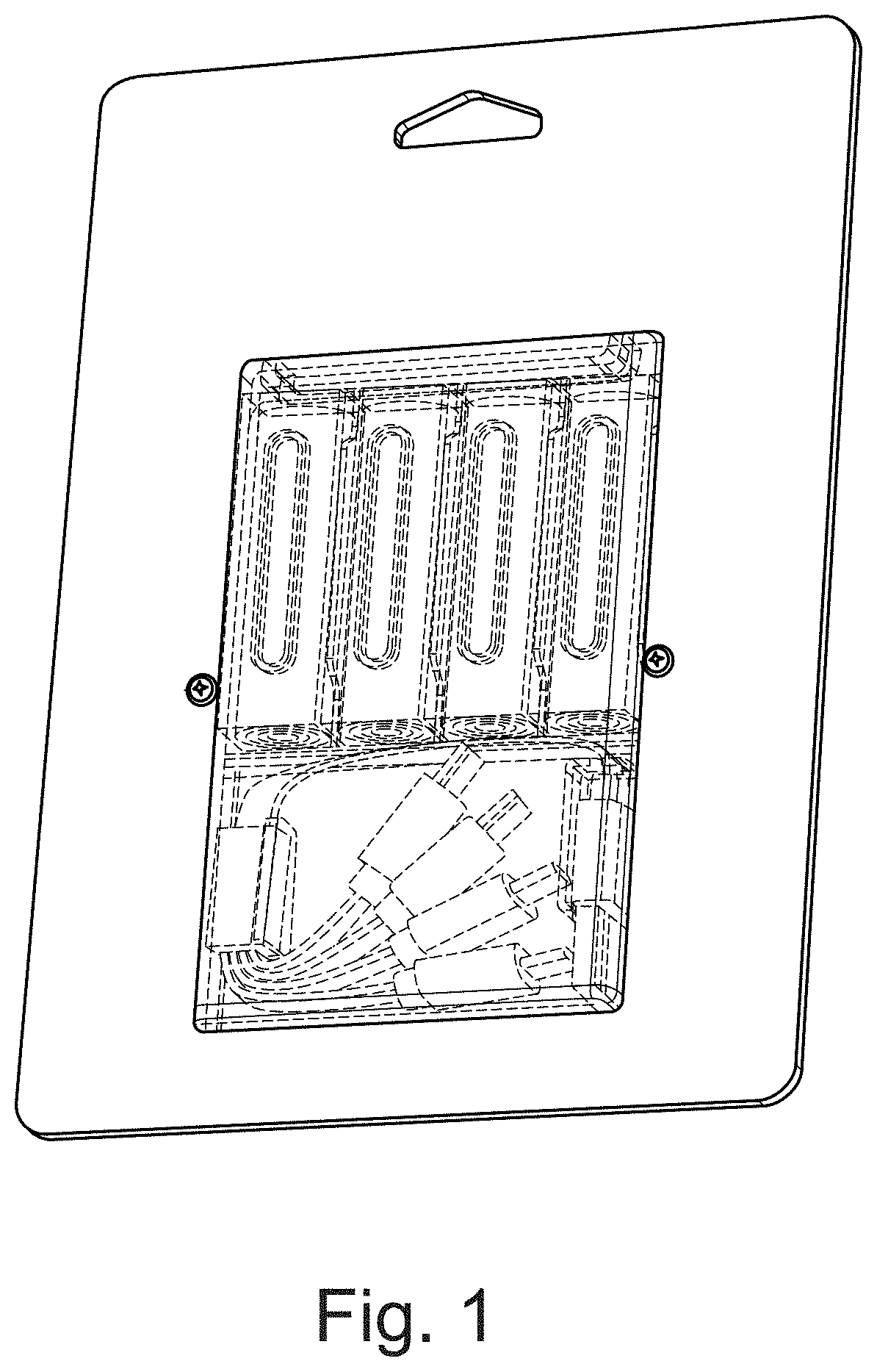 Patent USD1000950 — Battery package — Figure 1