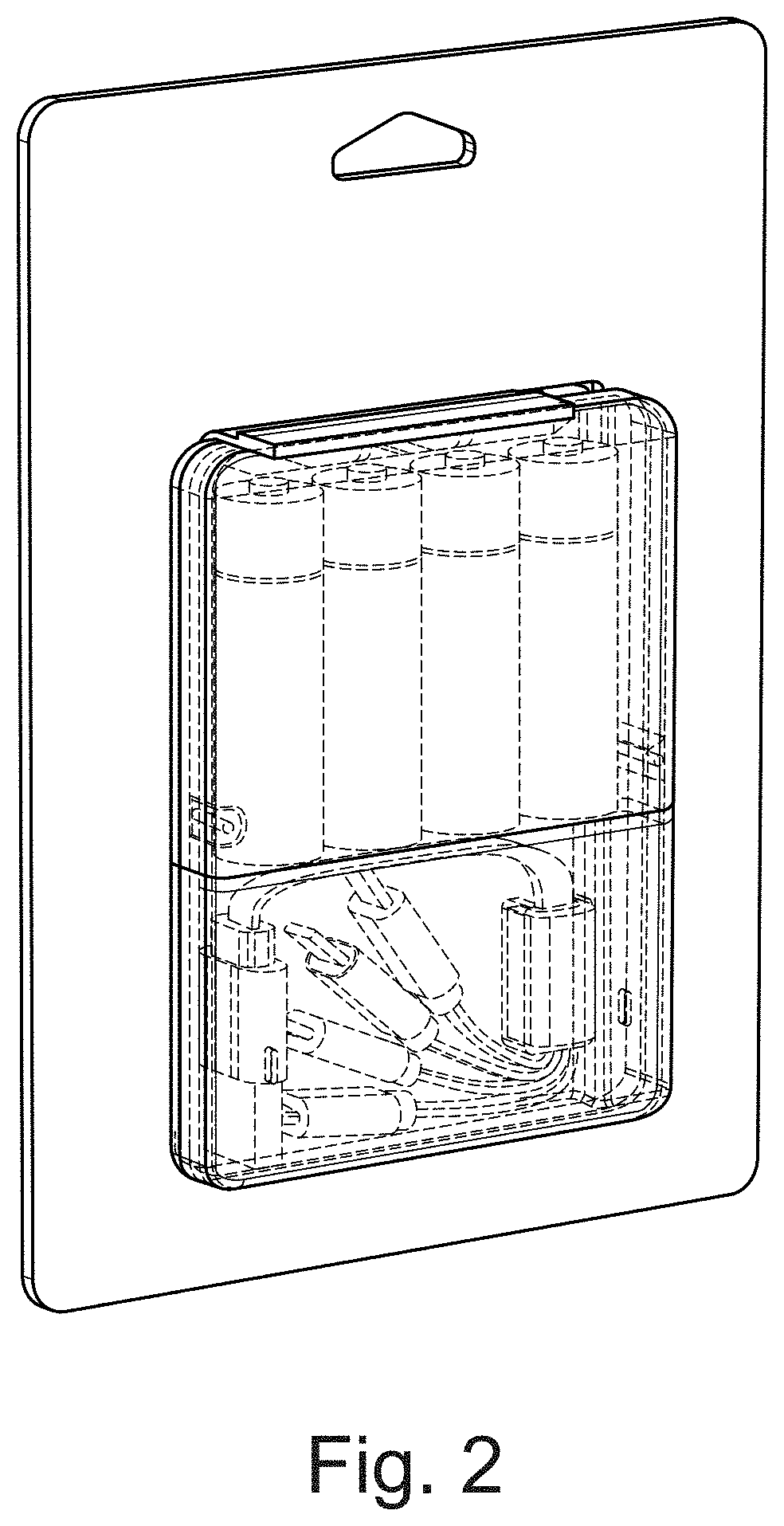 Patent USD1000950 Figure 2 – Battery package