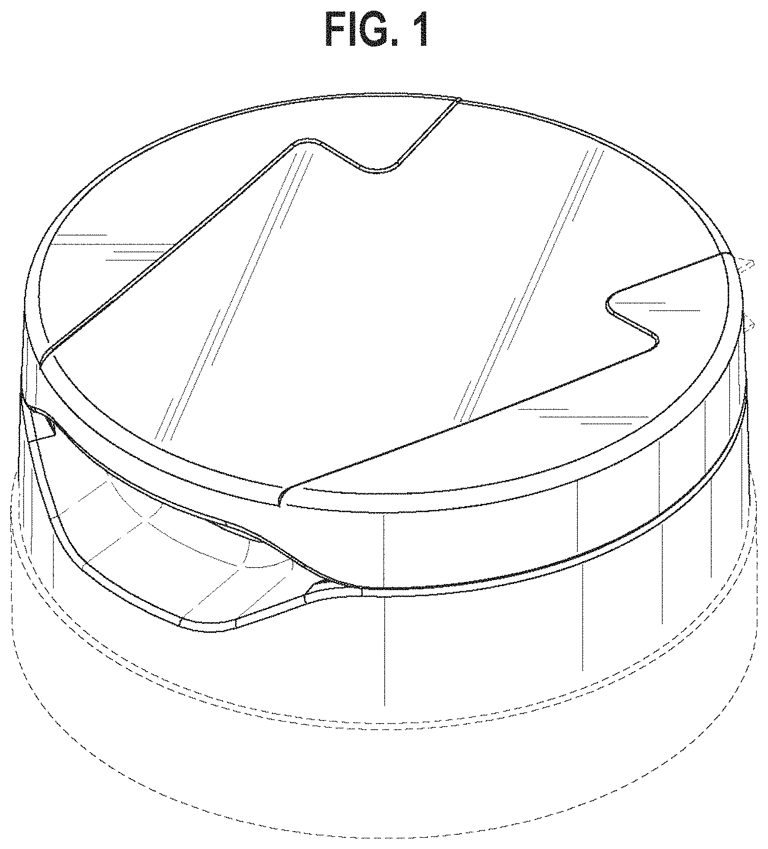 Patent USD1000954 — Closure for a container — Figure 1