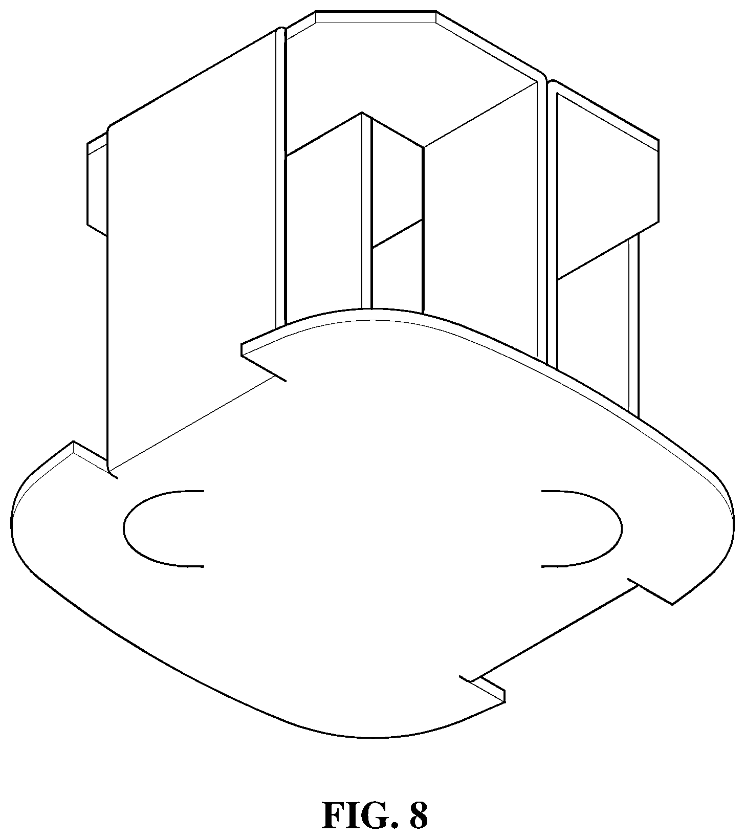 Patent USD1000957 Figure 5 – Packaging box insert