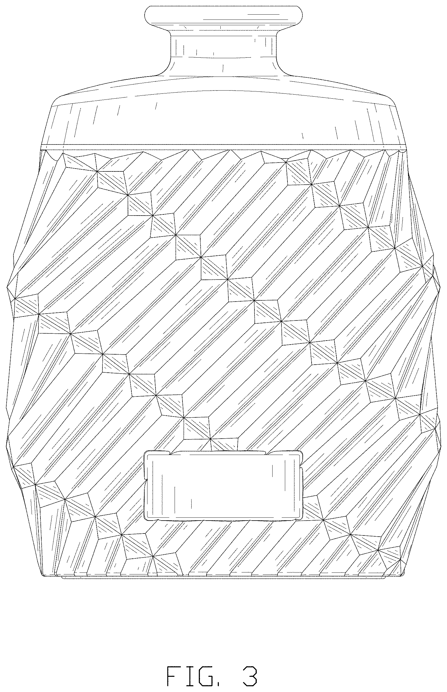Patent USD1000960 Figure 3 – Bottle