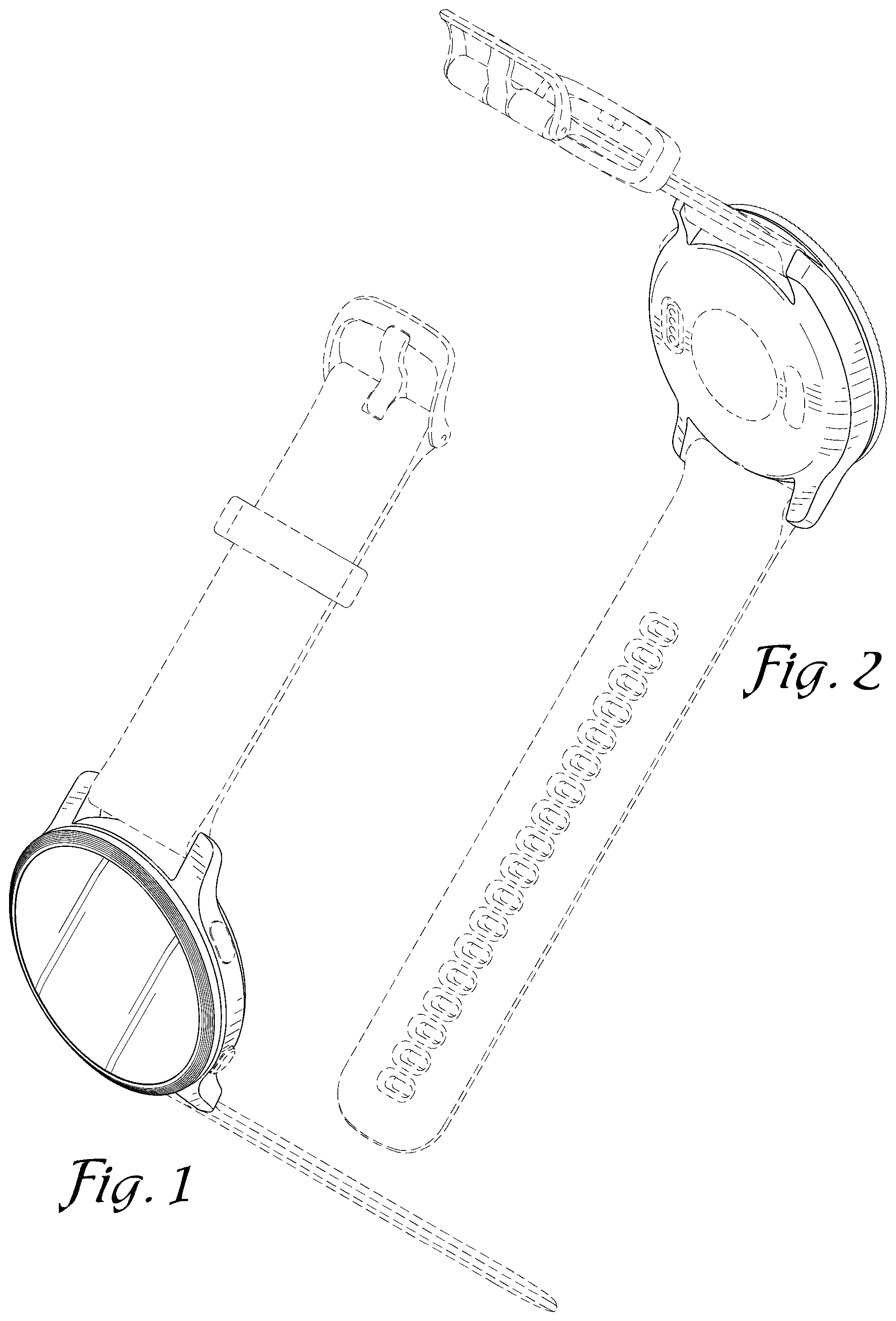 Patent USD1000966 — Watch with display — Figure 1