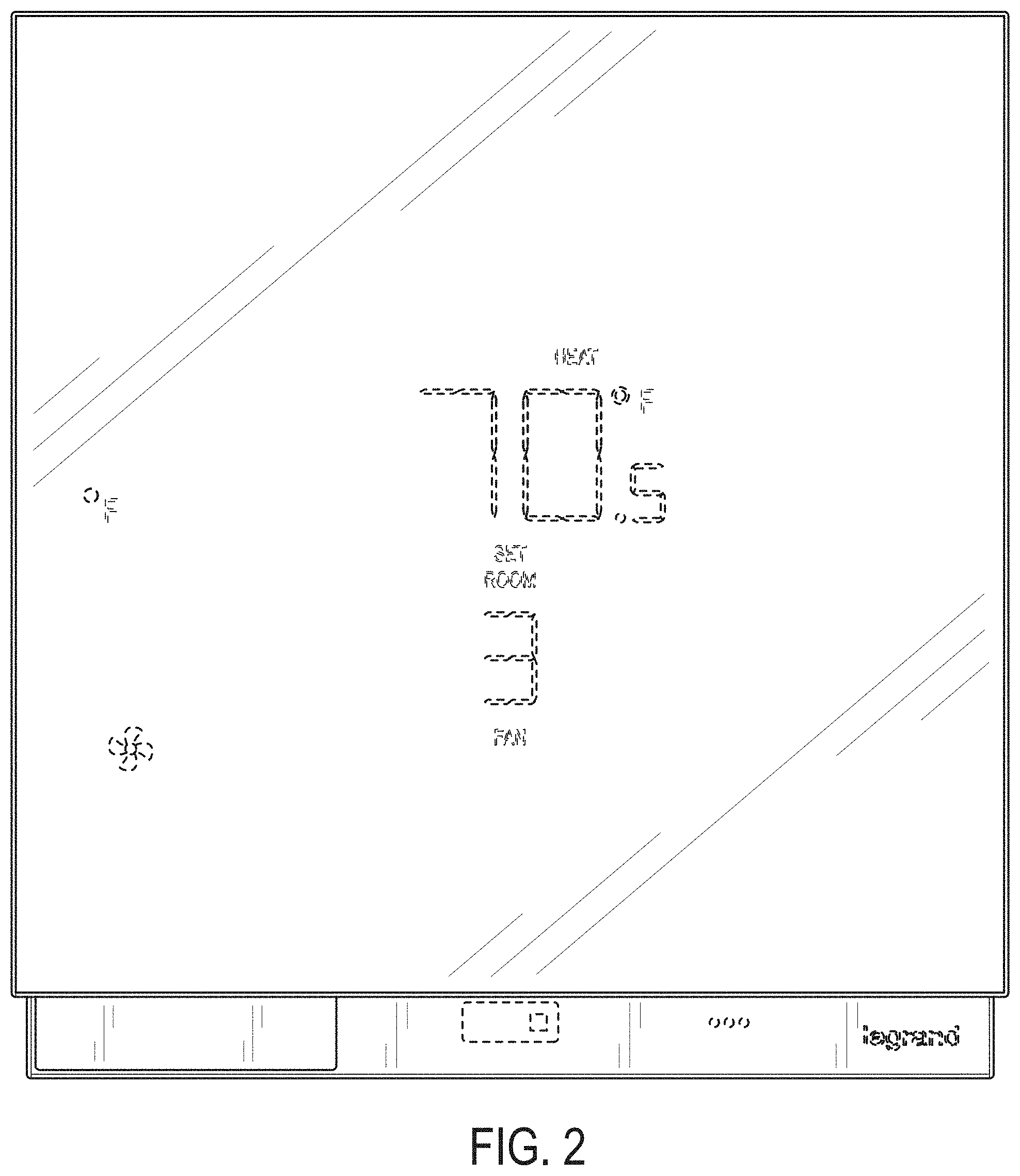 Patent USD1000973 Figure 2 – Smart thermostat device