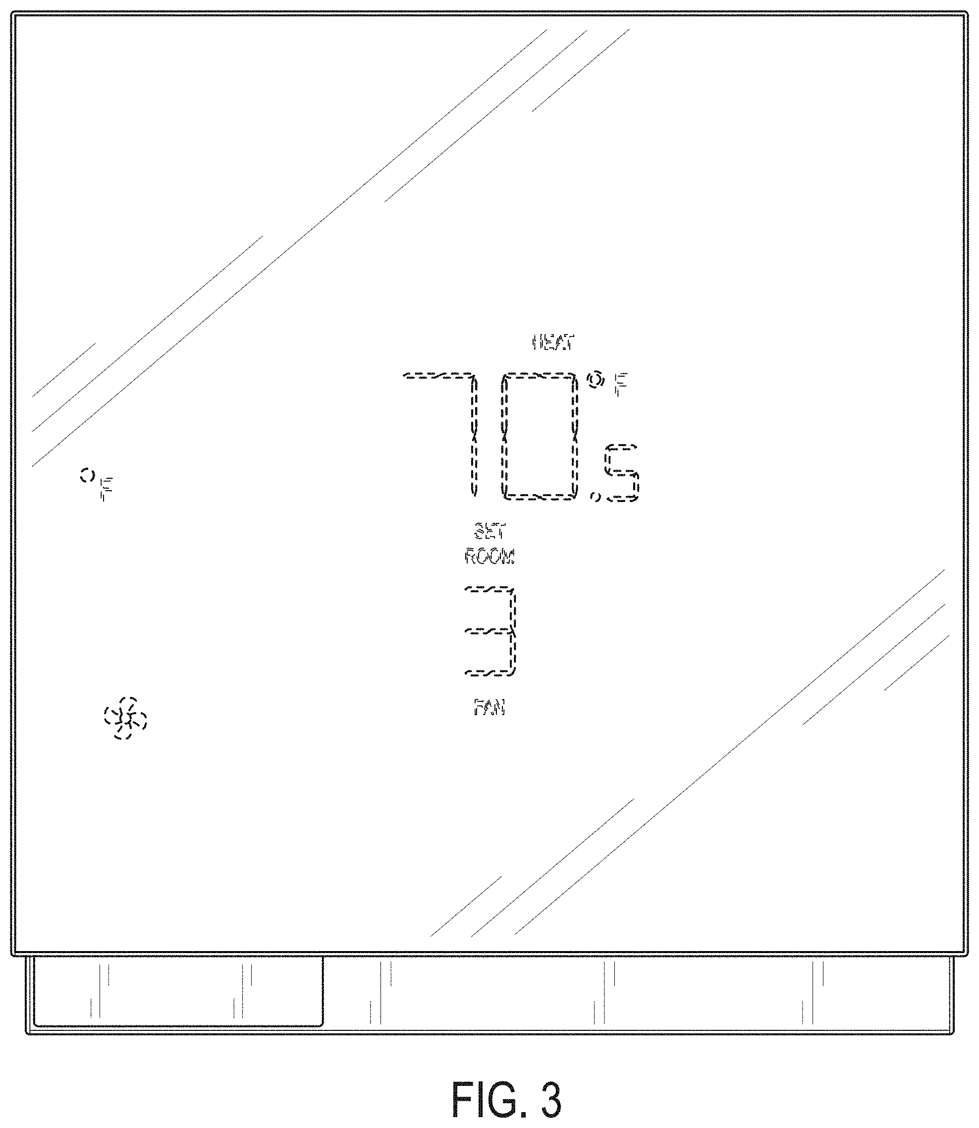 Patent USD1000973 Figure 3 – Smart thermostat device