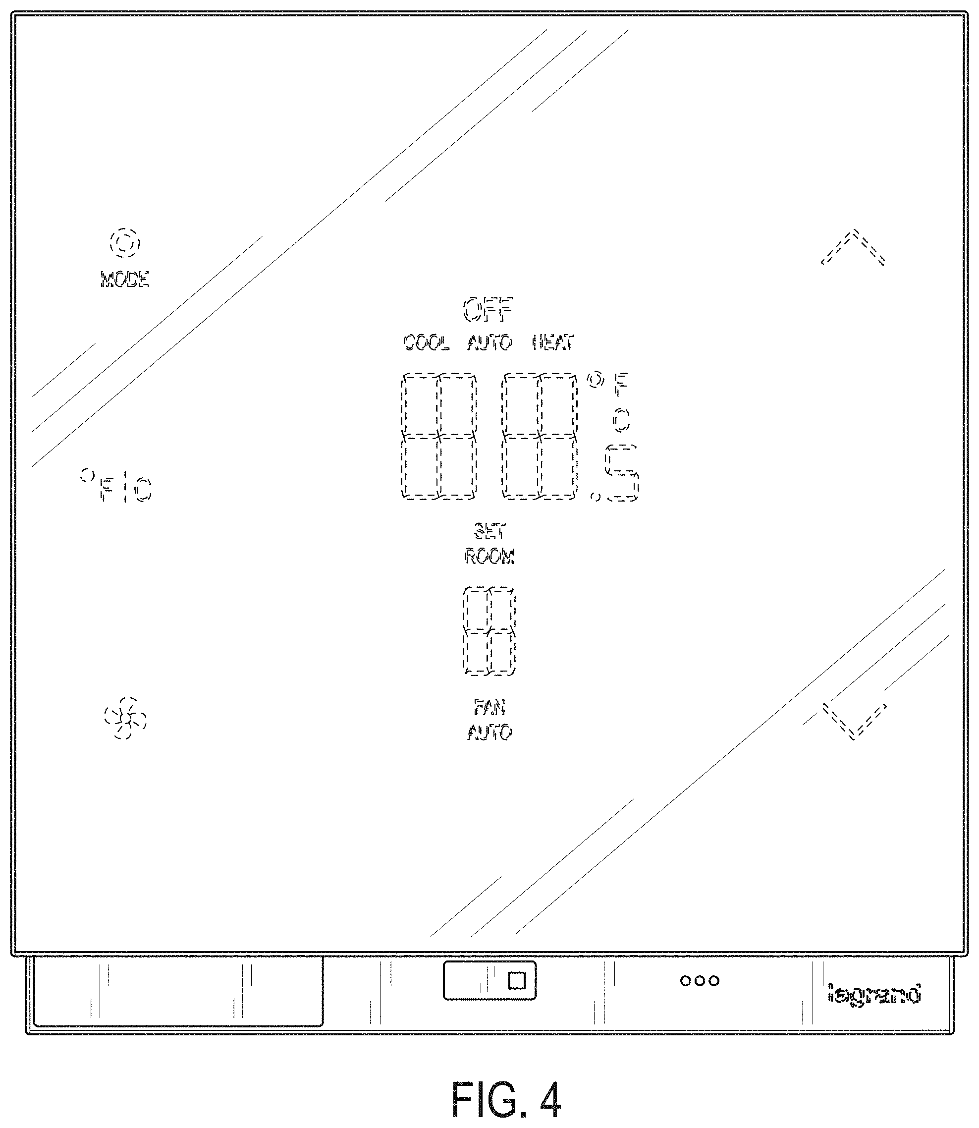 Patent USD1000973 Figure 4 – Smart thermostat device