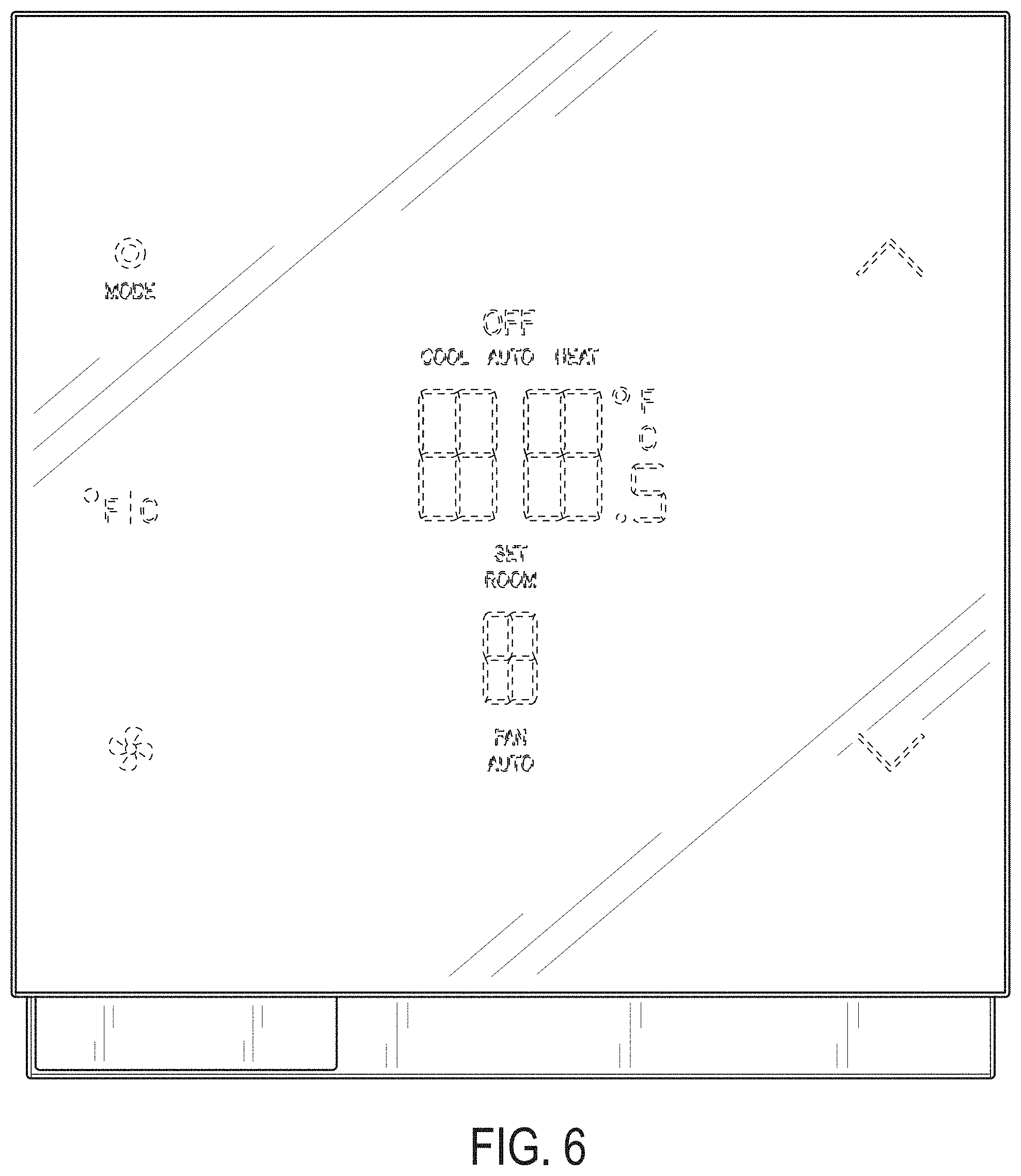 Patent USD1000973 Figure 6 – Smart thermostat device