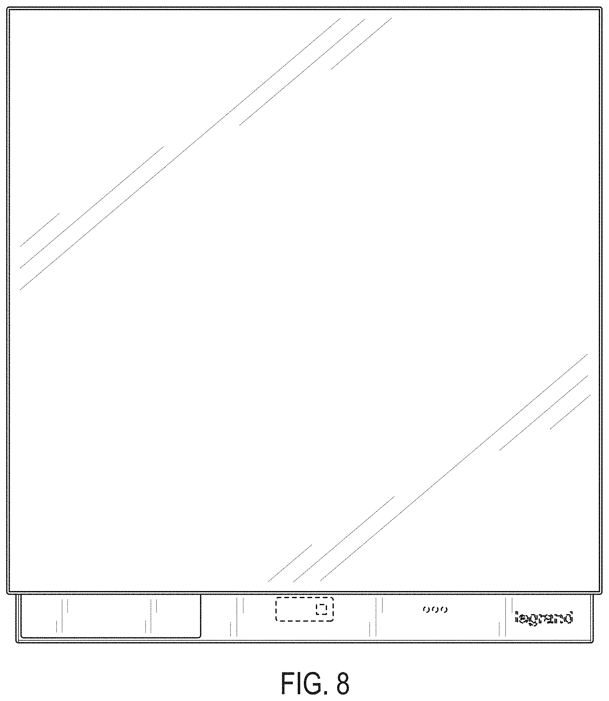 Patent USD1000973 Figure 8 – Smart thermostat device