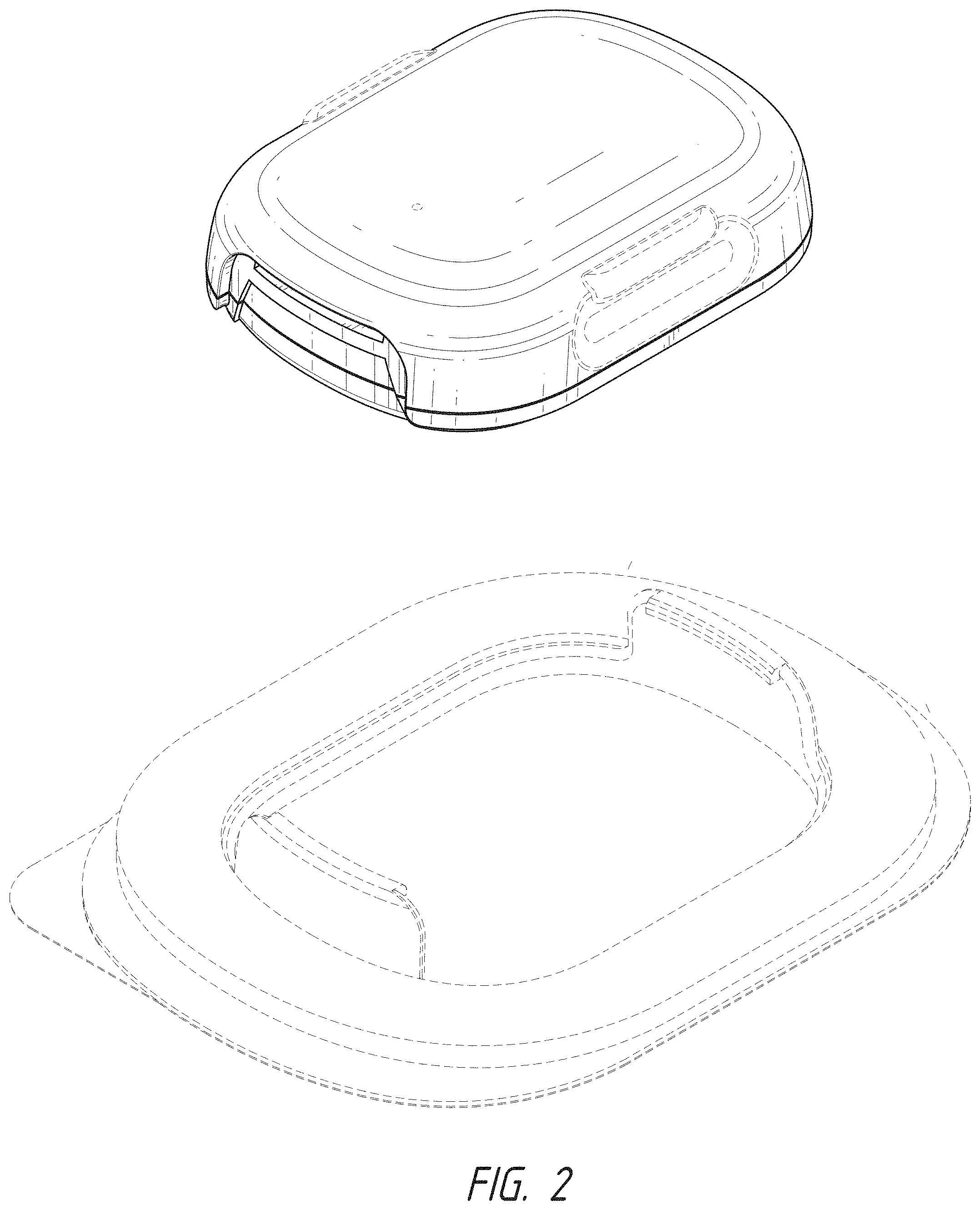 Patent USD1000975 Figure 2 – Wearable temperature measurement device