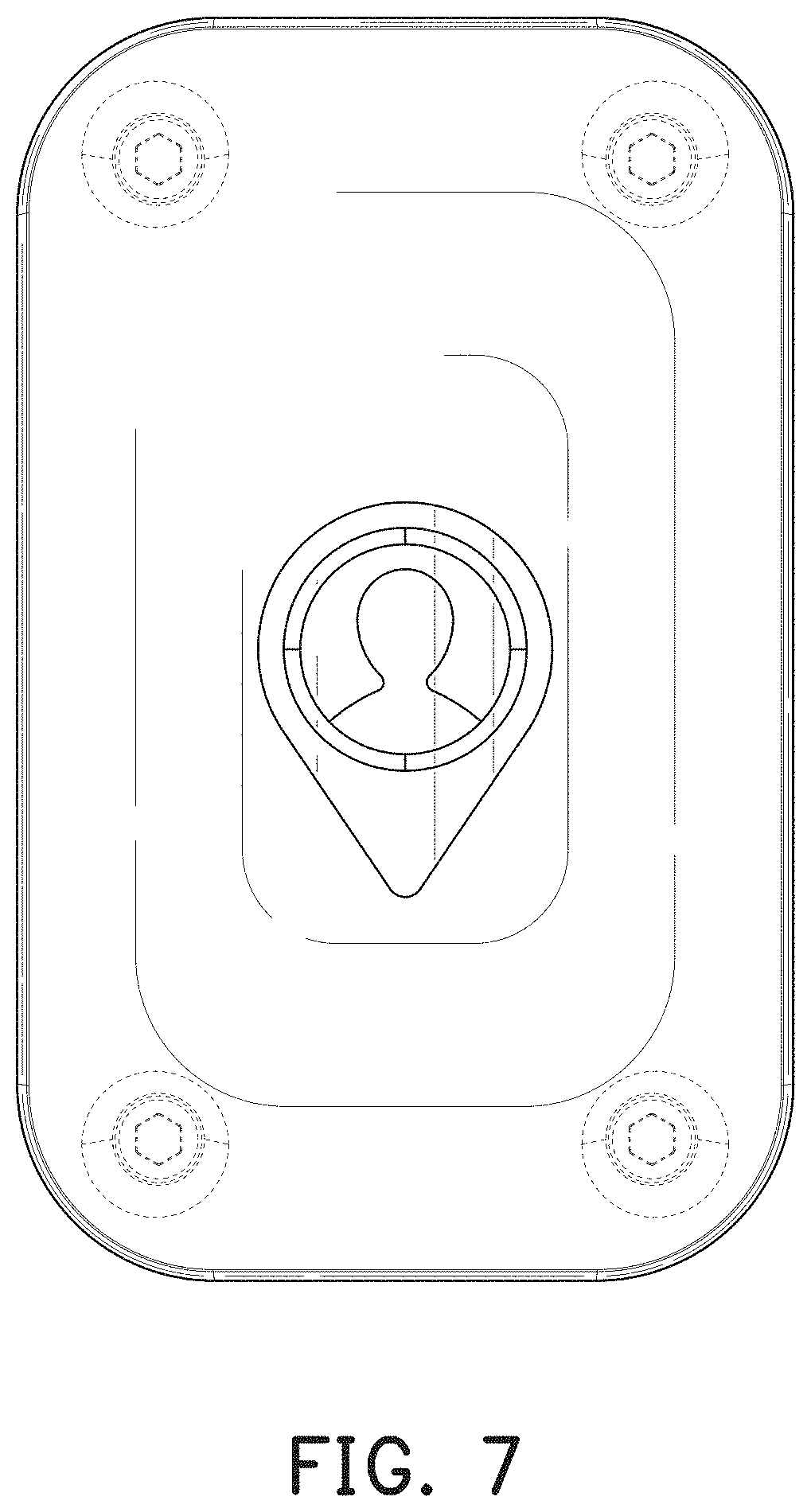 Patent USD1000980 Figure 5 – Positioning tracker
