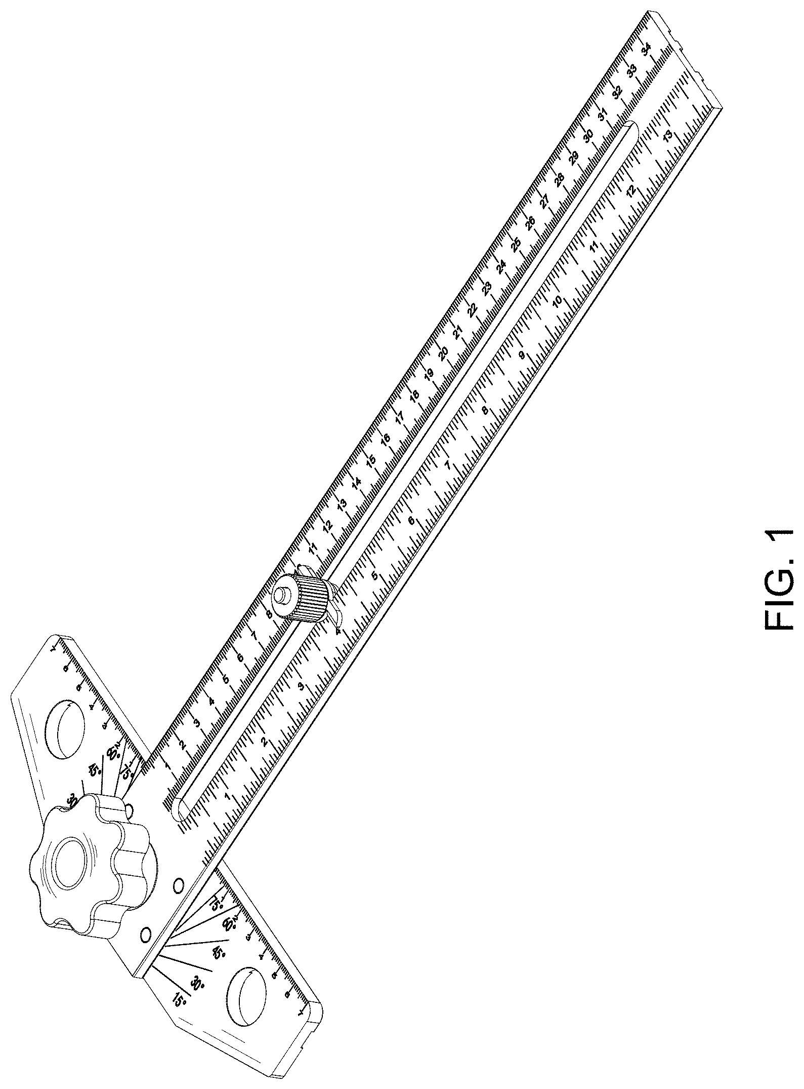 Patent USD1000981 — Ruler — Figure 1