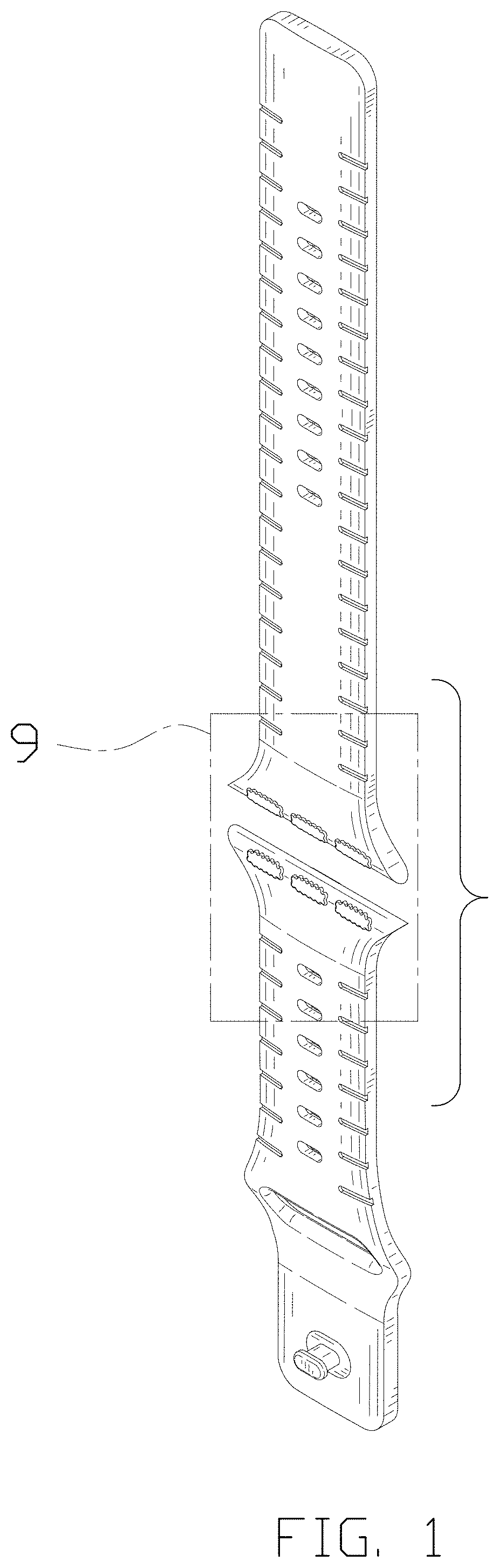 Patent USD1000992 Figure 1 – Watch strap