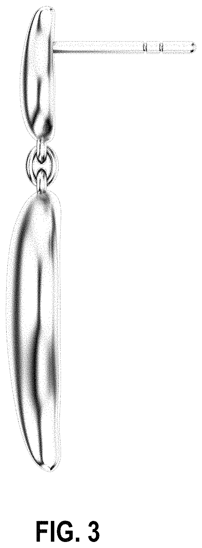 Patent USD1000995 Figure 3 – Earring