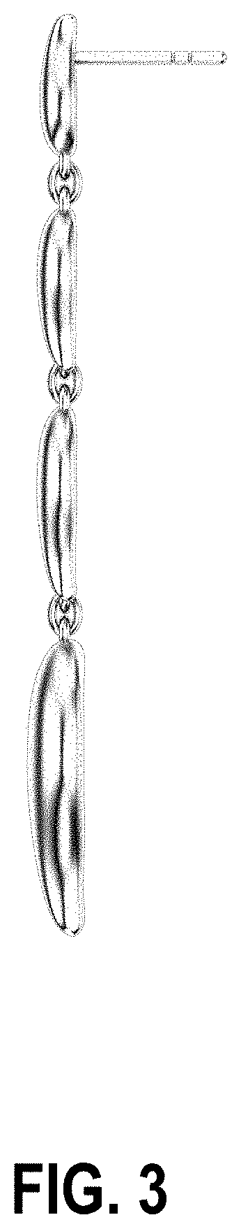 Patent USD1000996 Figure 3 – Earring