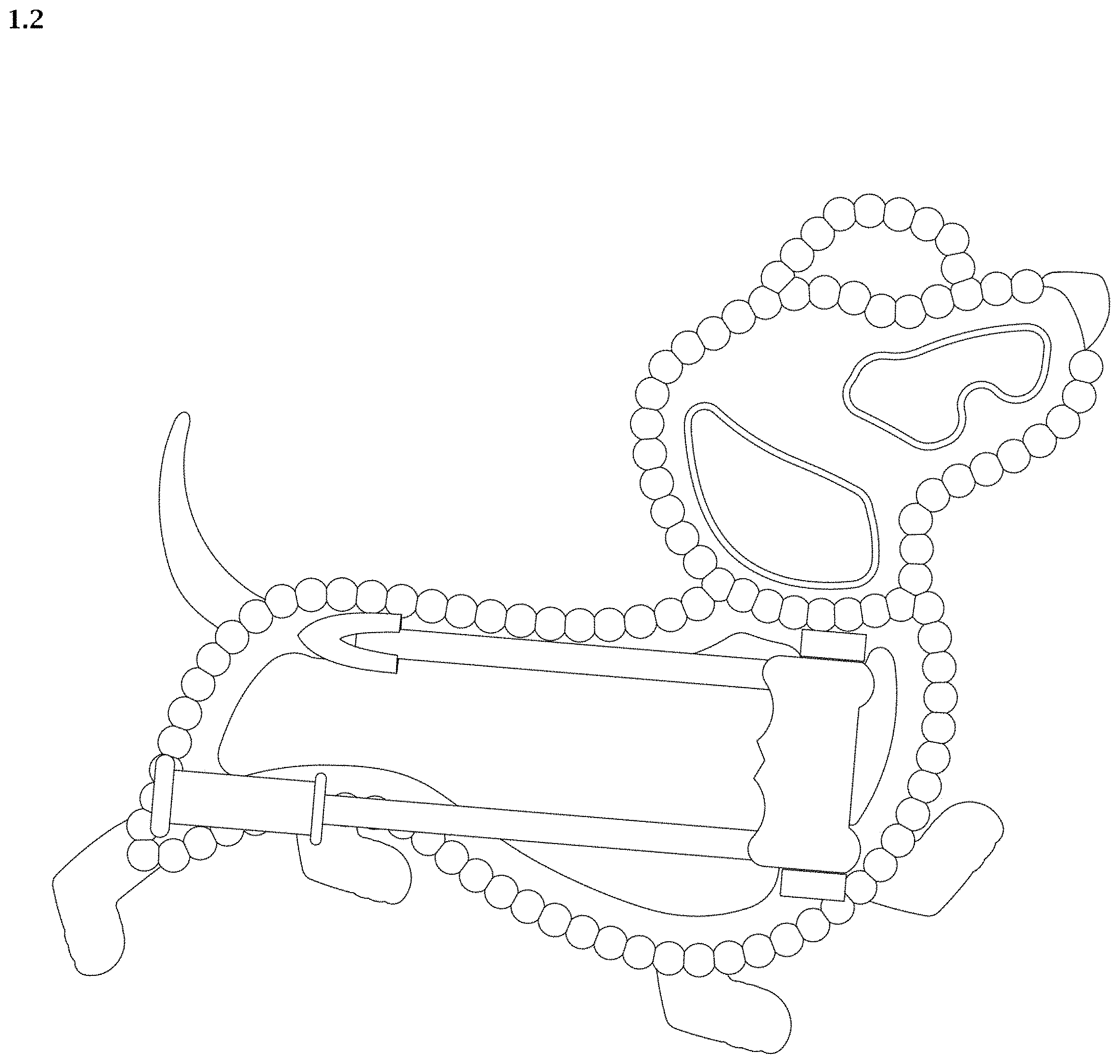 Patent USD1000998 Figure 2 – Brooch