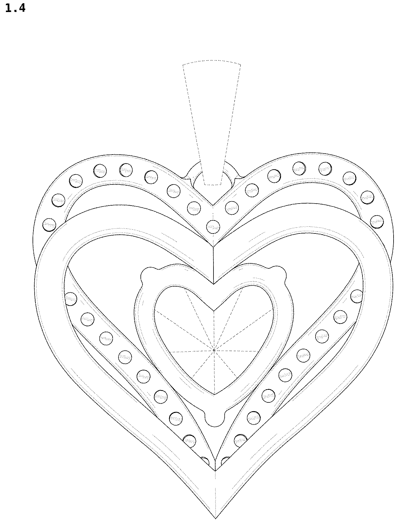 Patent USD1000999 Figure 4 – Pendant