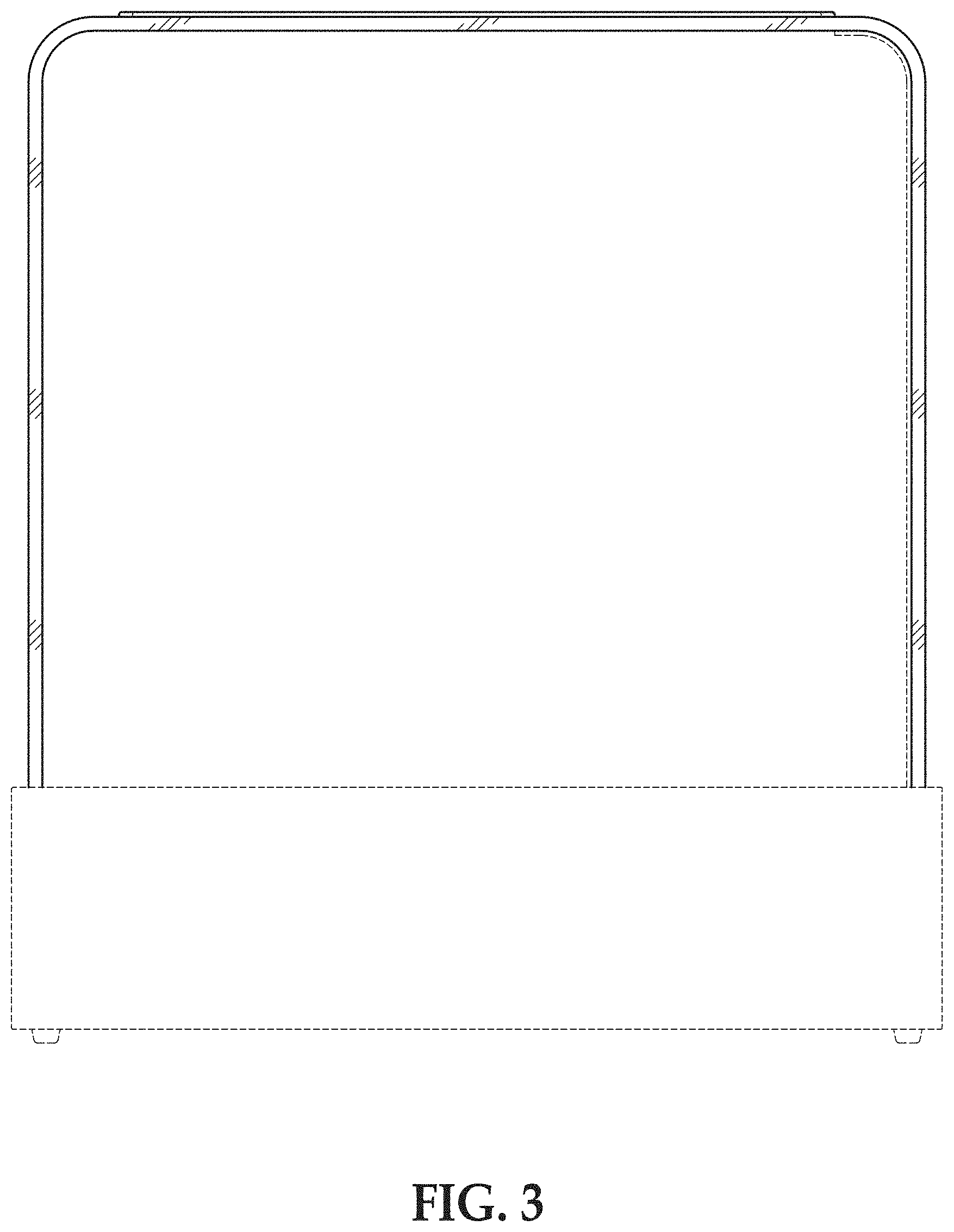 Patent USD1001002 Figure 3 – Upper bar of a planter