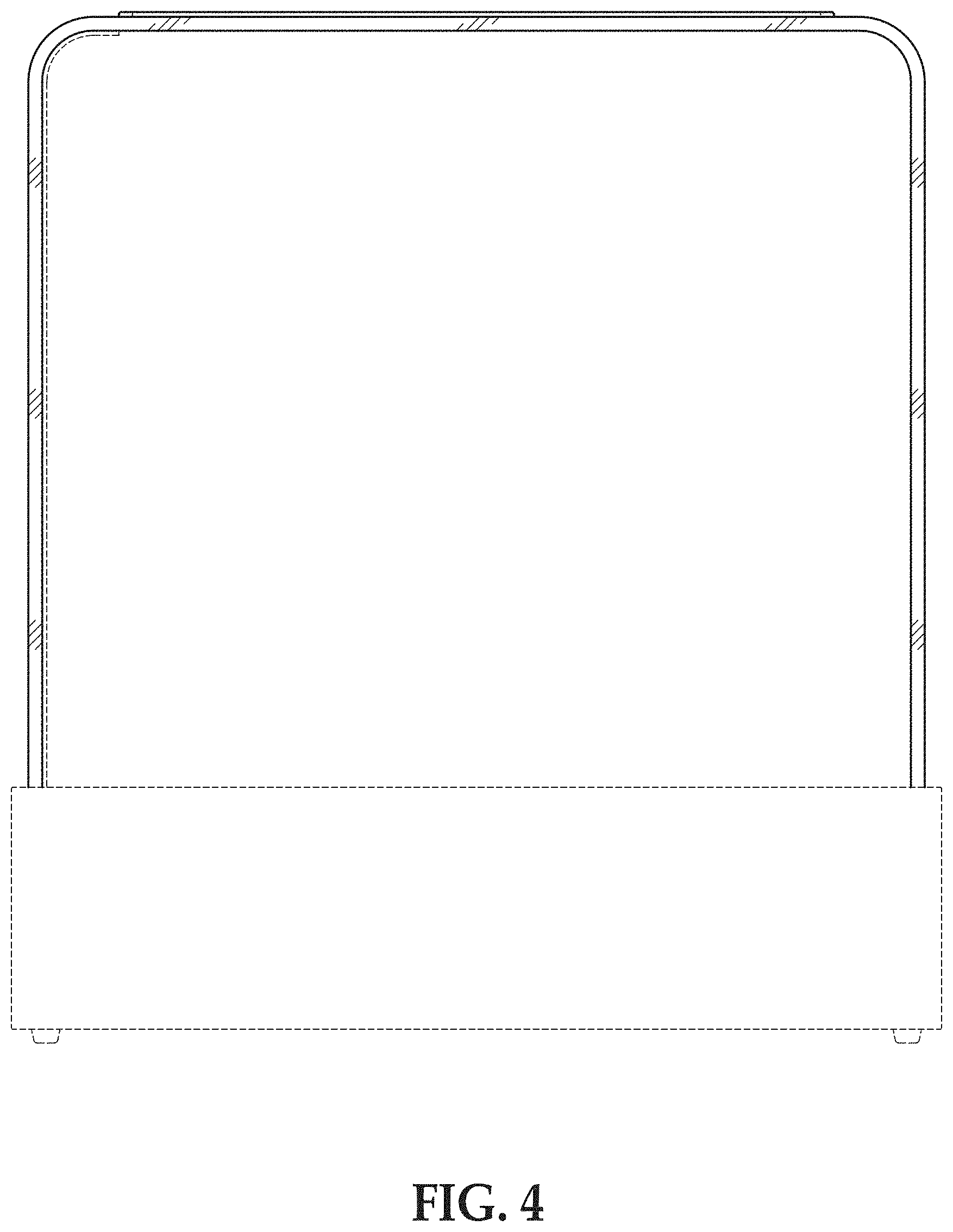 Patent USD1001002 Figure 4 – Upper bar of a planter