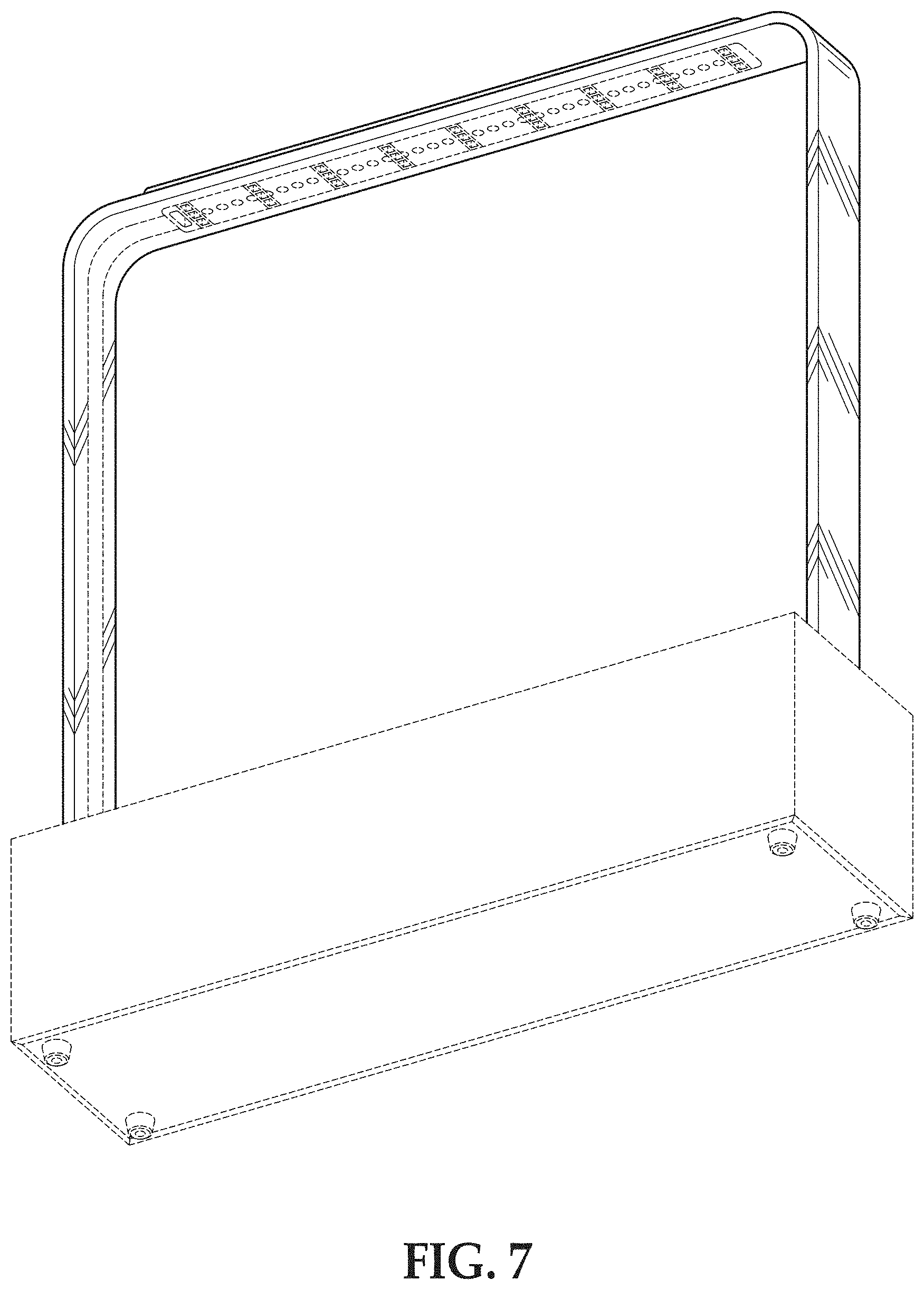Patent USD1001002 Figure 6 – Upper bar of a planter