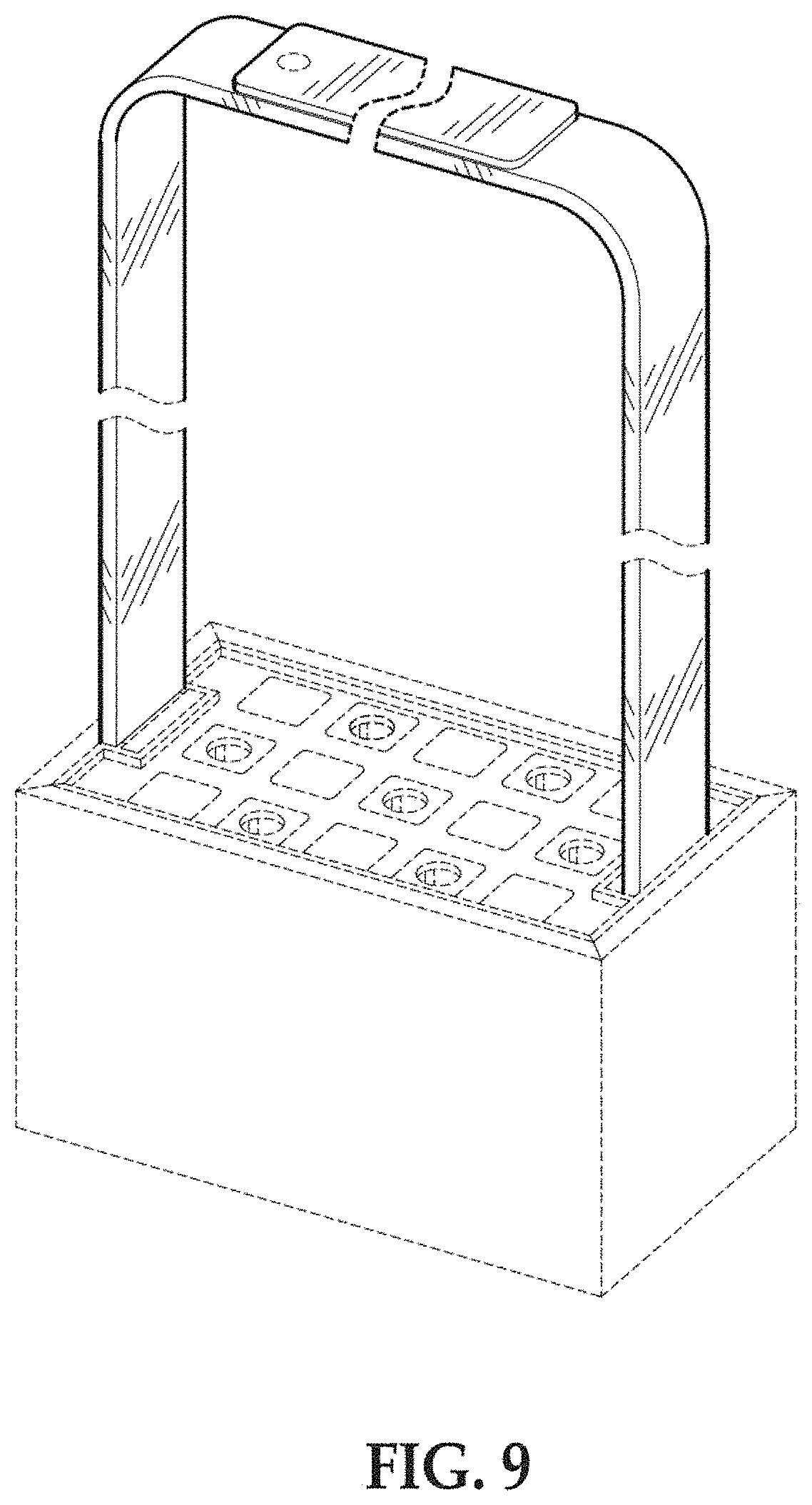 Patent USD1001002 Figure 8 – Upper bar of a planter