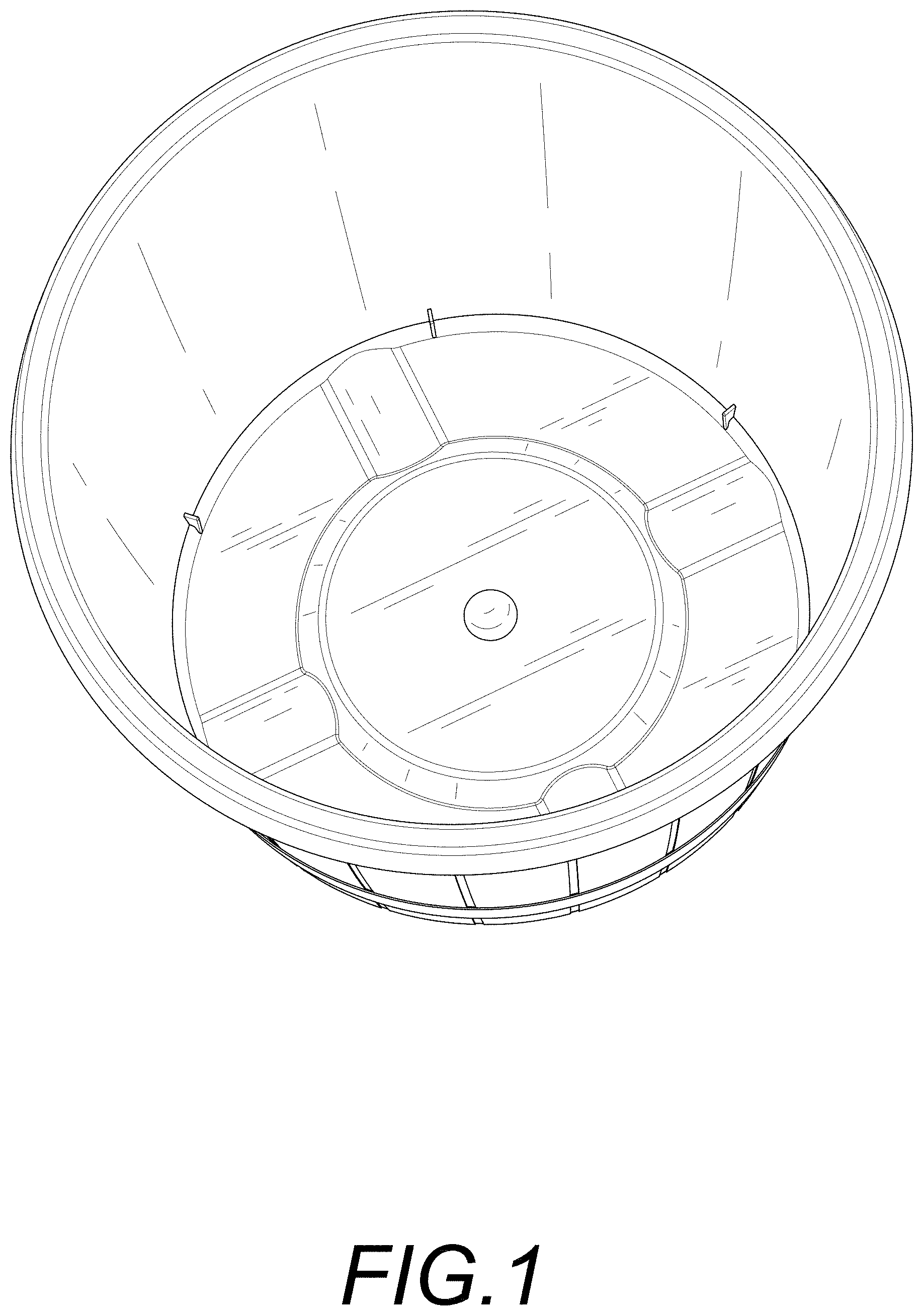 Patent USD1001004 Figure 1 – Plant pot