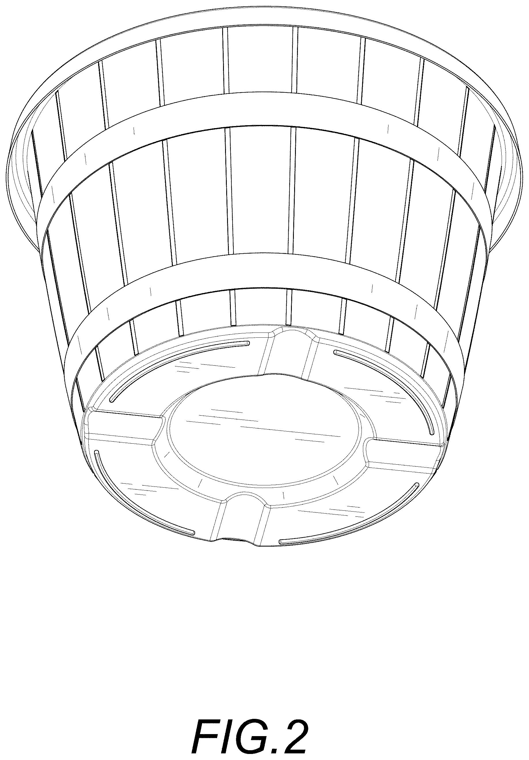 Patent USD1001004 Figure 2 – Plant pot
