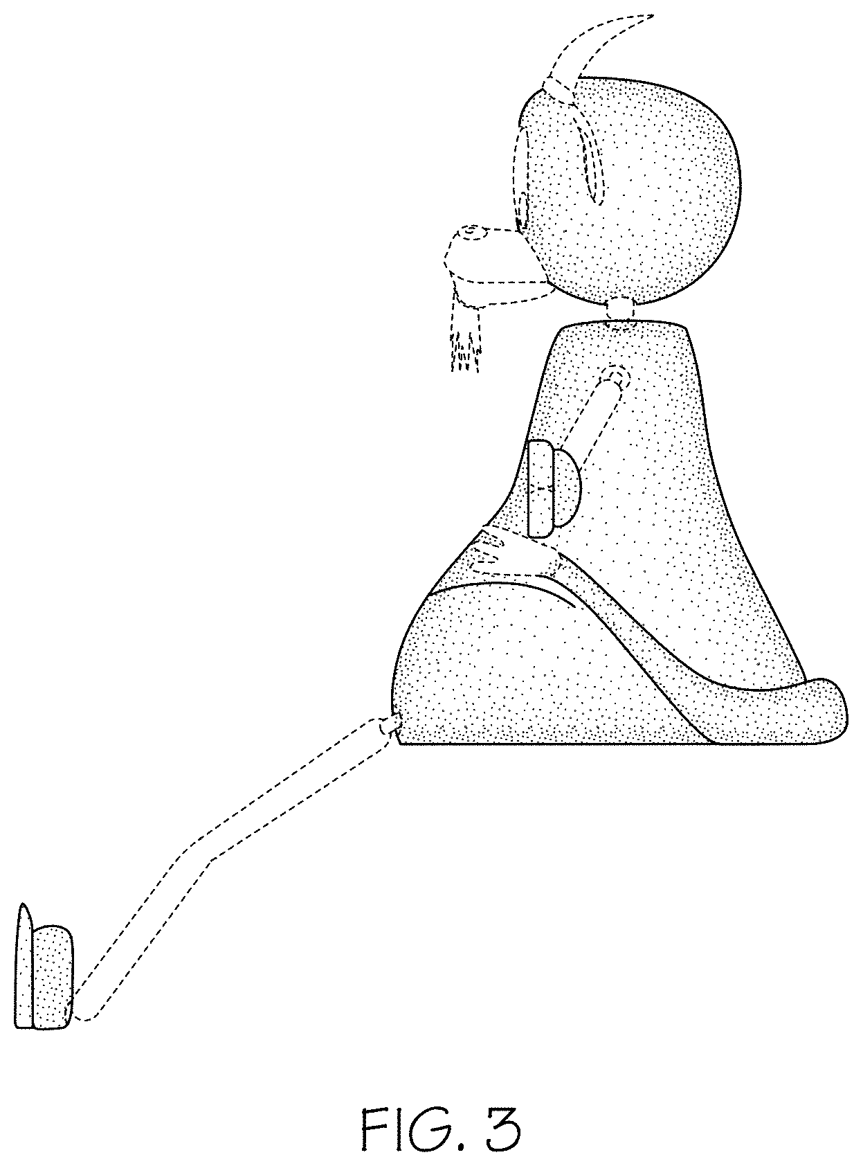 Patent USD1001005 Figure 3 – Poseable animal figurine