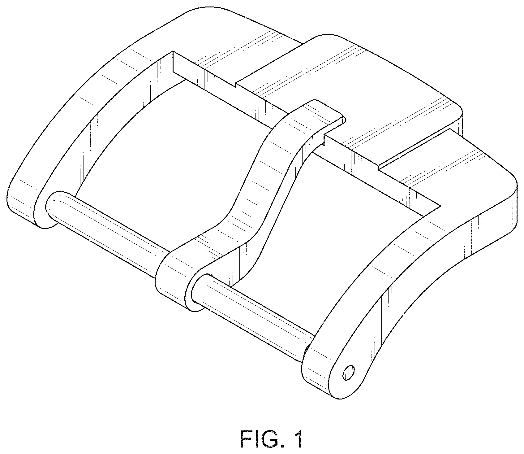 Patent USD1001008 Figure 1 – Watch clasp