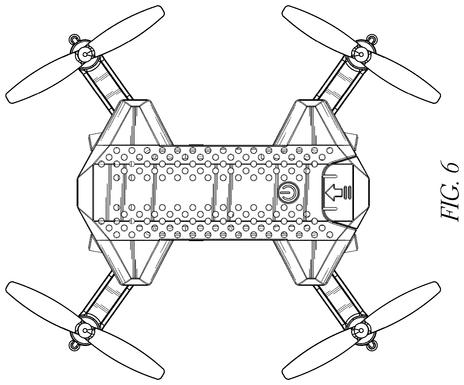 Patent USD1001009 Figure 4 – Quadcopter