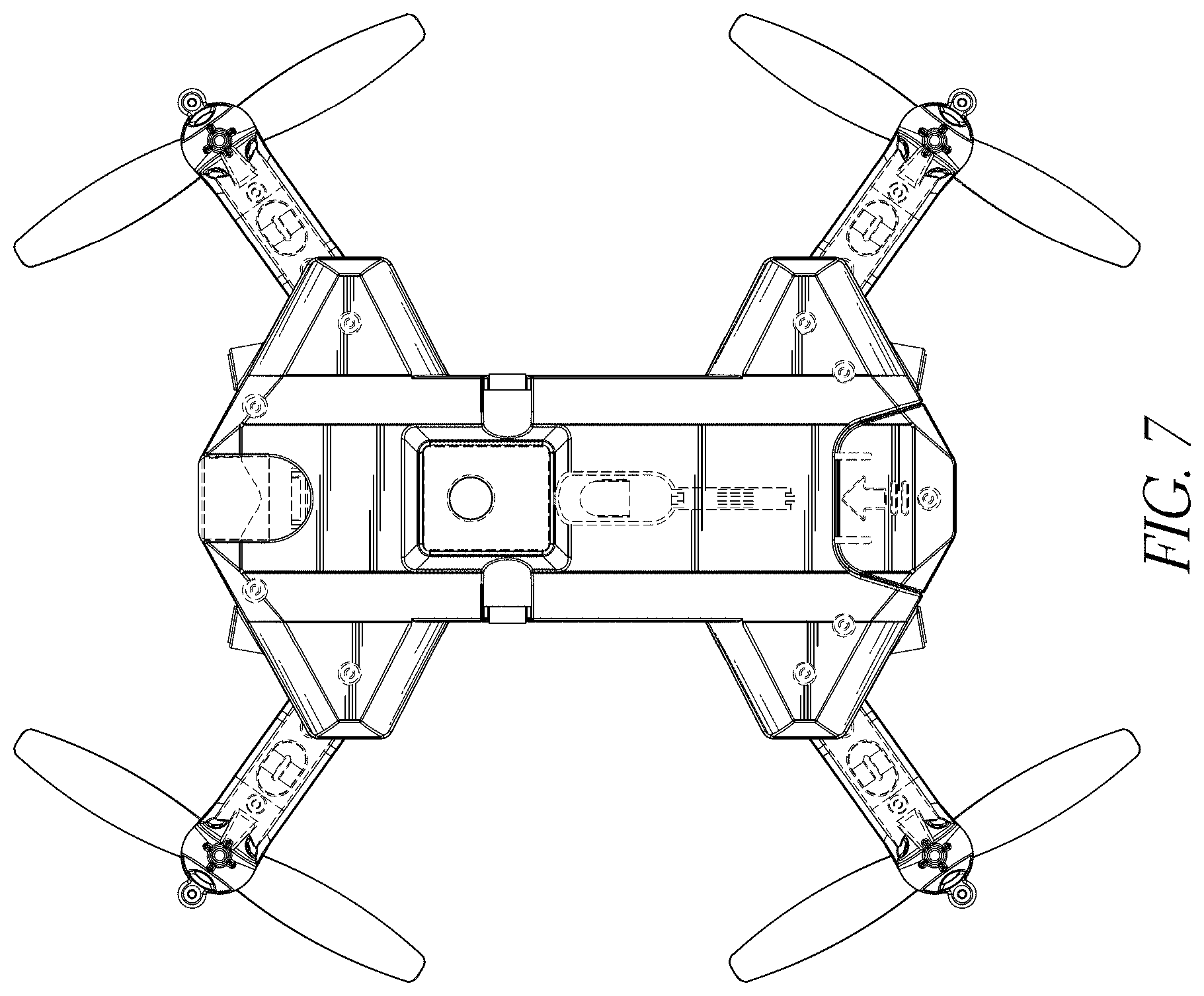 Patent USD1001009 Figure 5 – Quadcopter