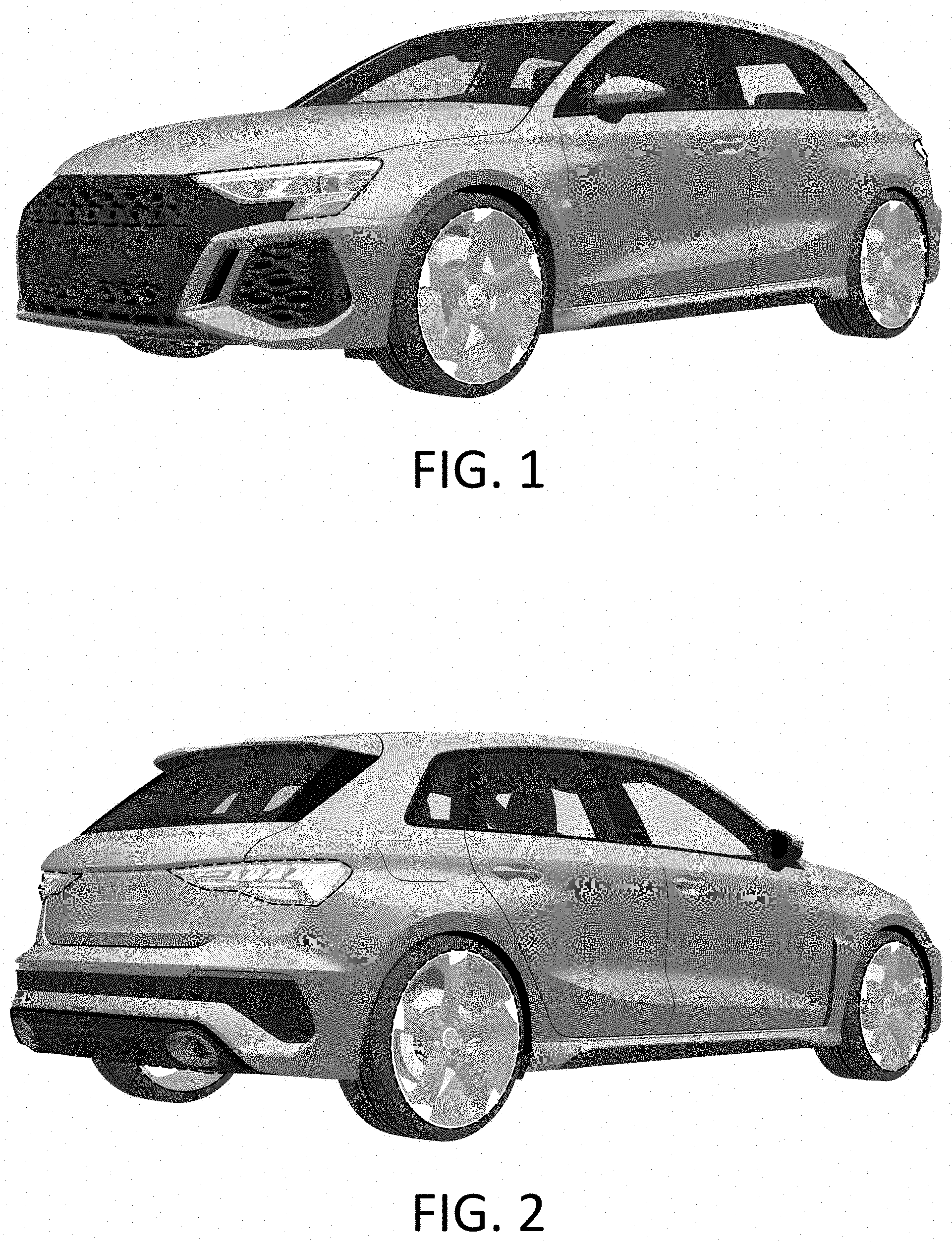 Patent USD1001011 Figure 1 – Motor vehicle, toy vehicle replica and/or other replica