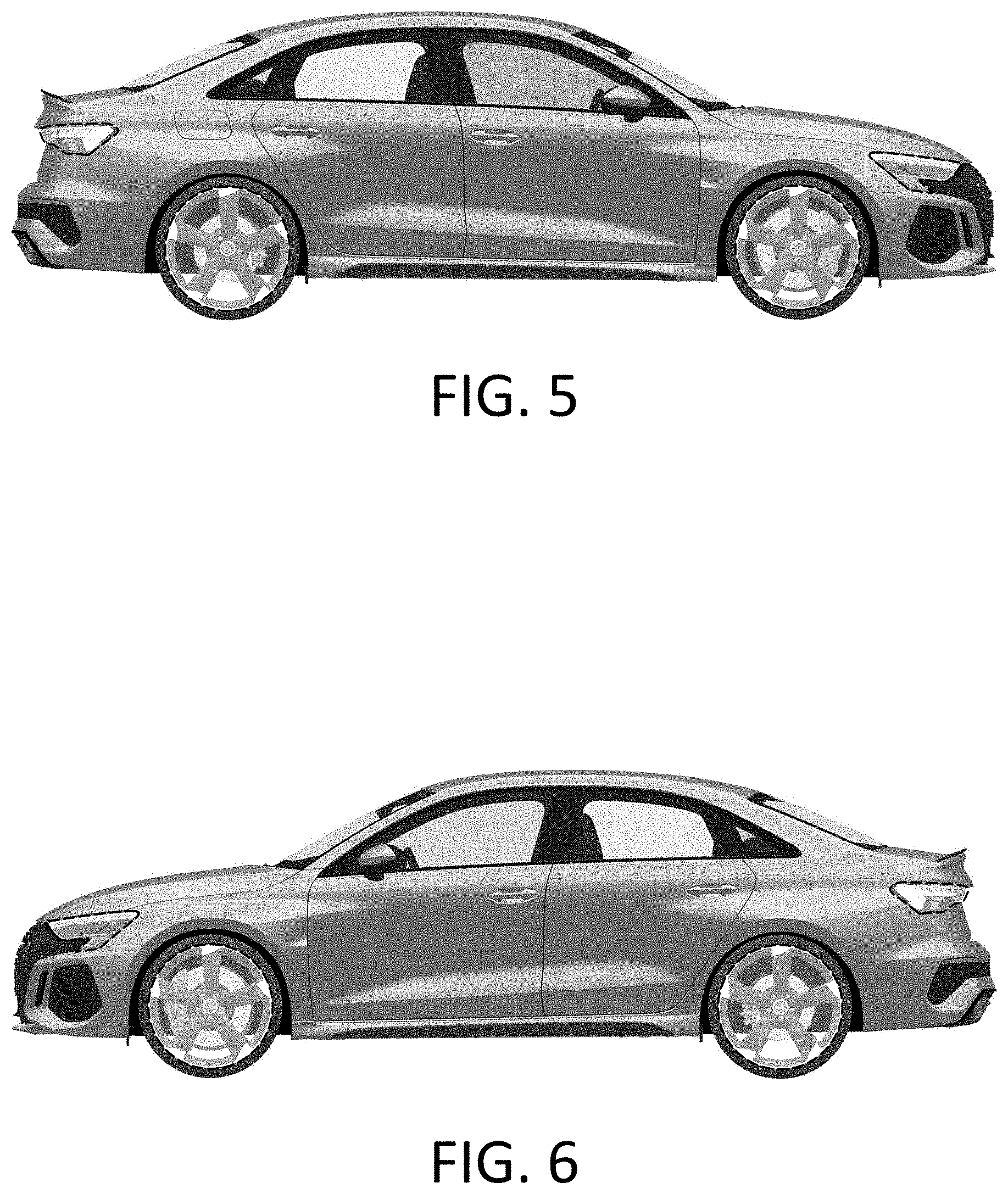 Patent USD1001014 Figure 3 – Motor vehicle, toy vehicle replica and/or other replica
