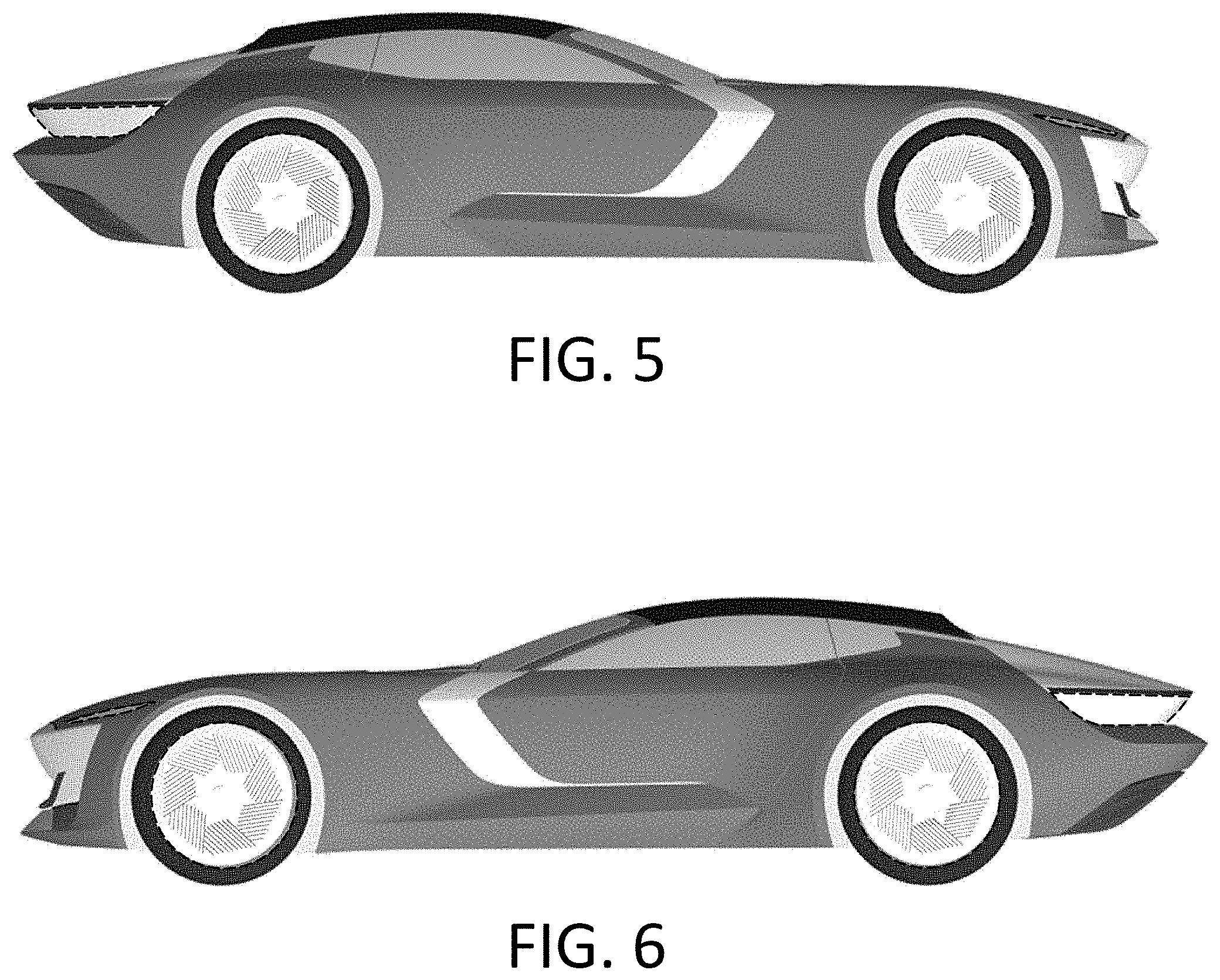 Patent USD1001015 Figure 3 – Motor vehicle, toy vehicle replica and/or other replica