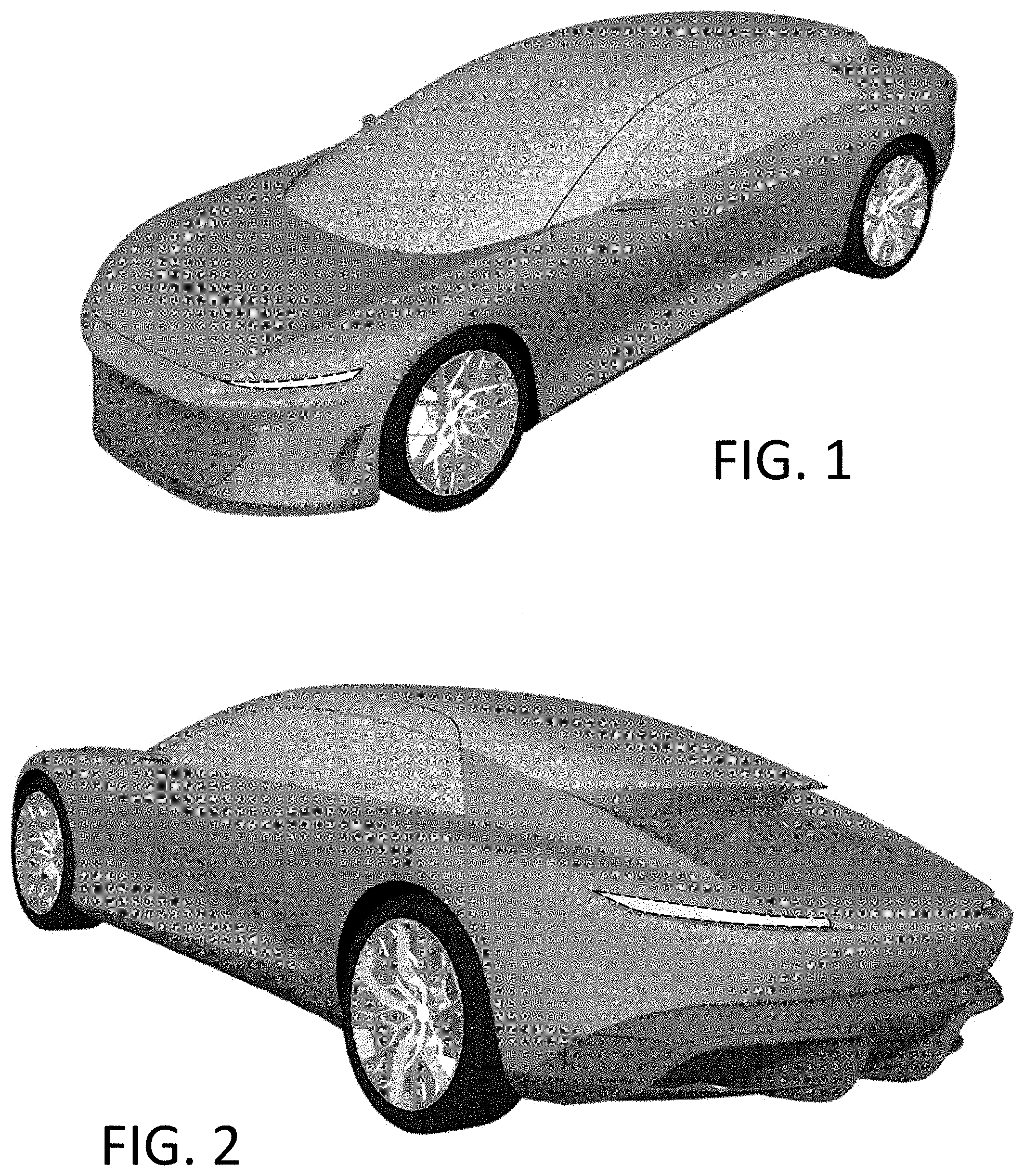 Patent USD1001016 Figure 1 – Motor vehicle, toy vehicle replica and/or other replica