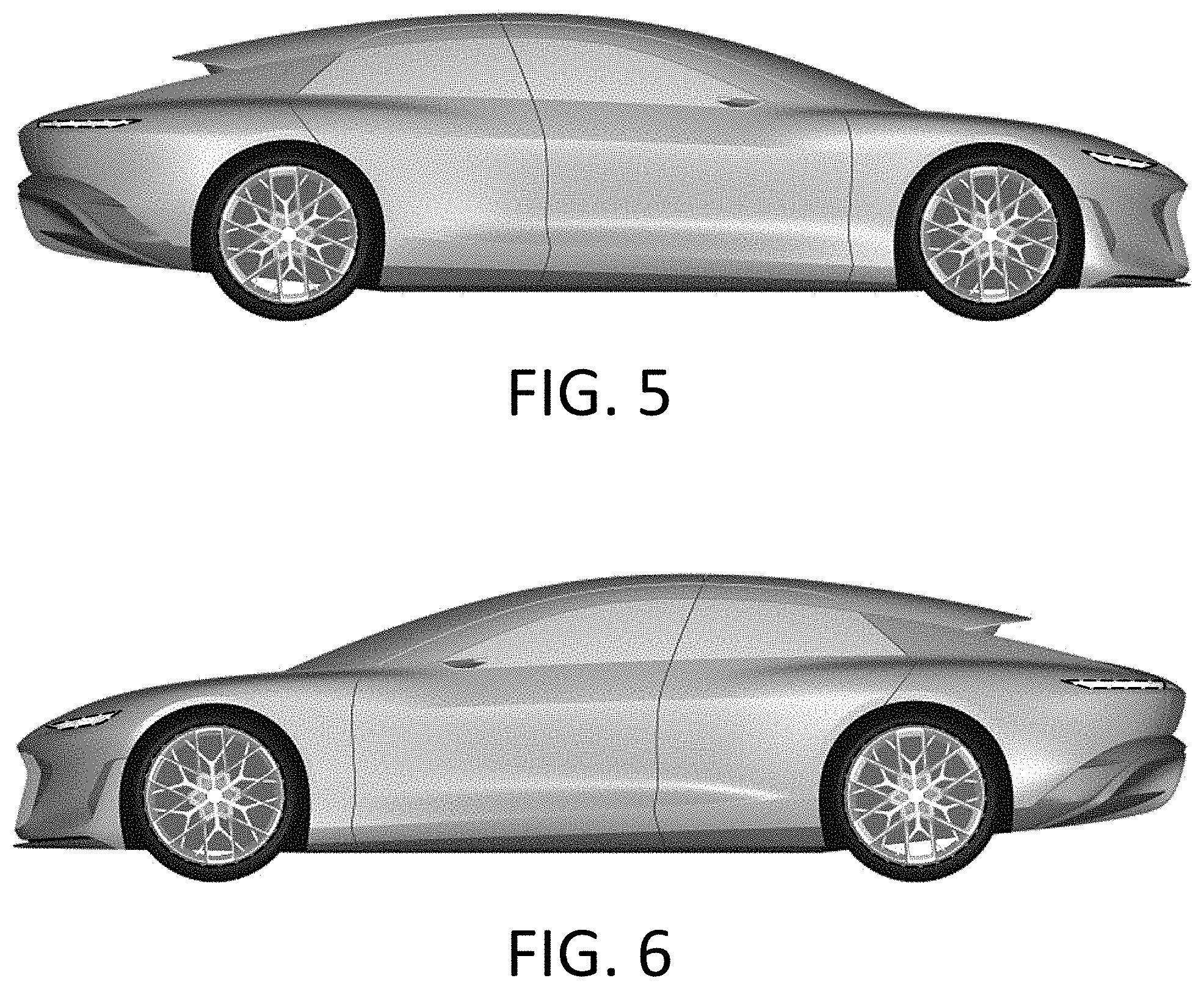 Patent USD1001016 Figure 3 – Motor vehicle, toy vehicle replica and/or other replica