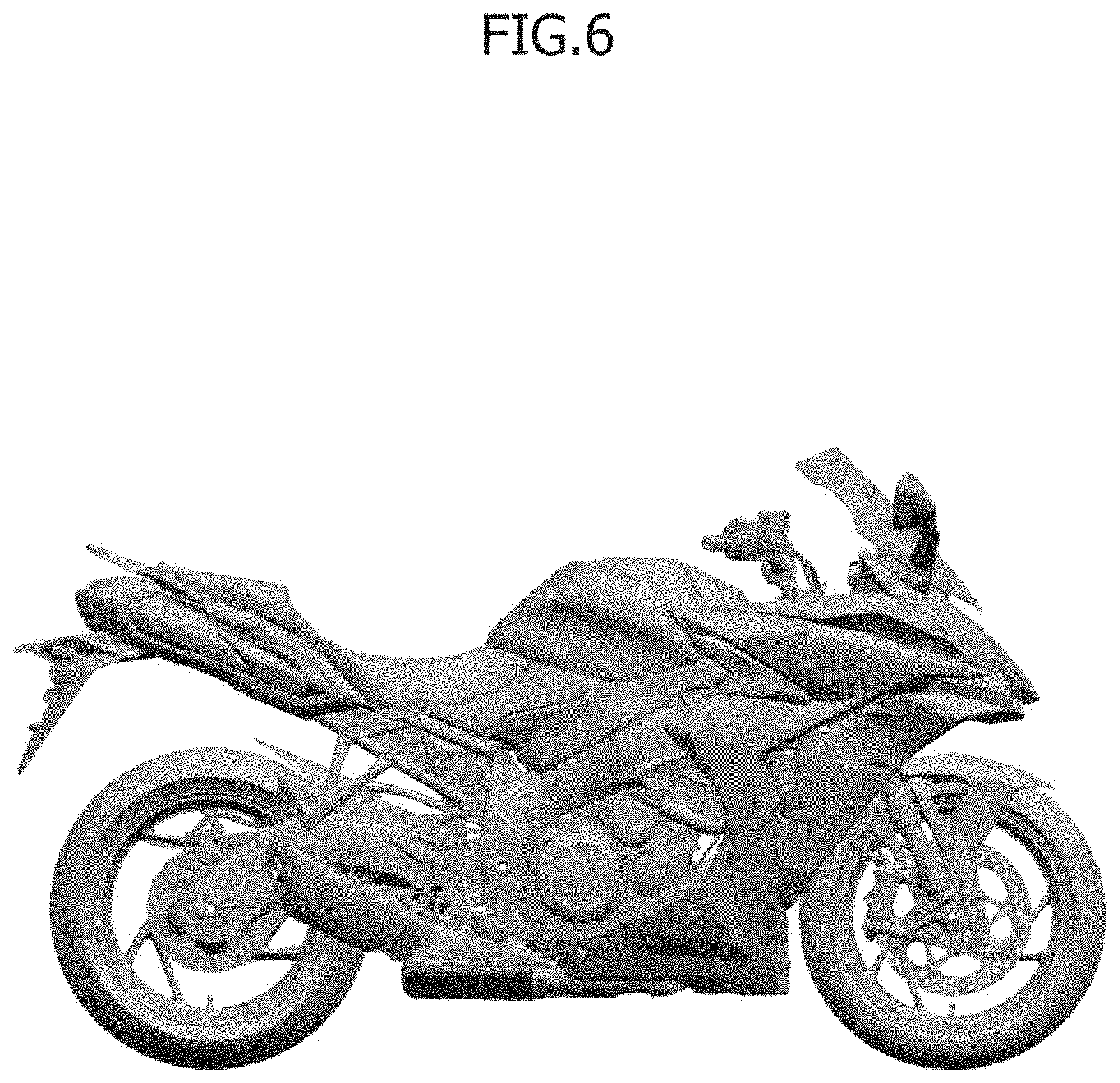 Patent USD1001018 Figure 6 – Motorcycle