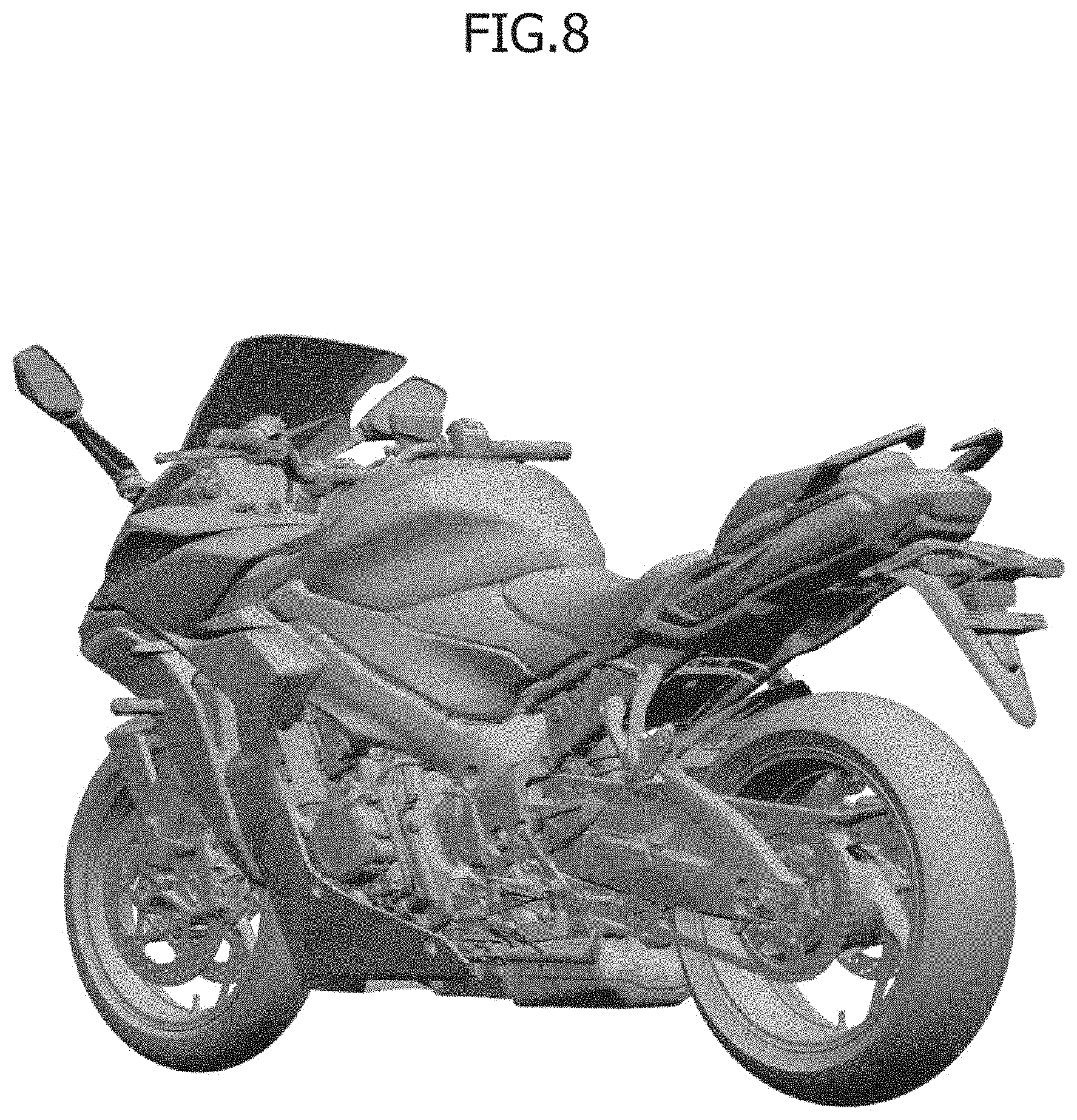 Patent USD1001018 Figure 8 – Motorcycle