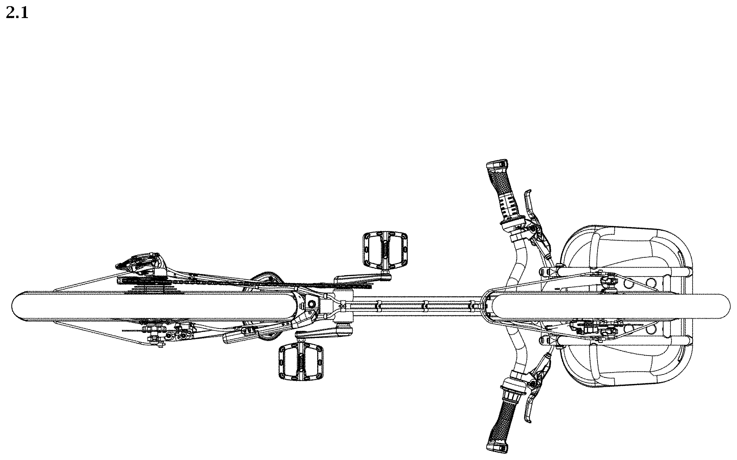 Patent USD1001019 — Bicycle — Figure 1