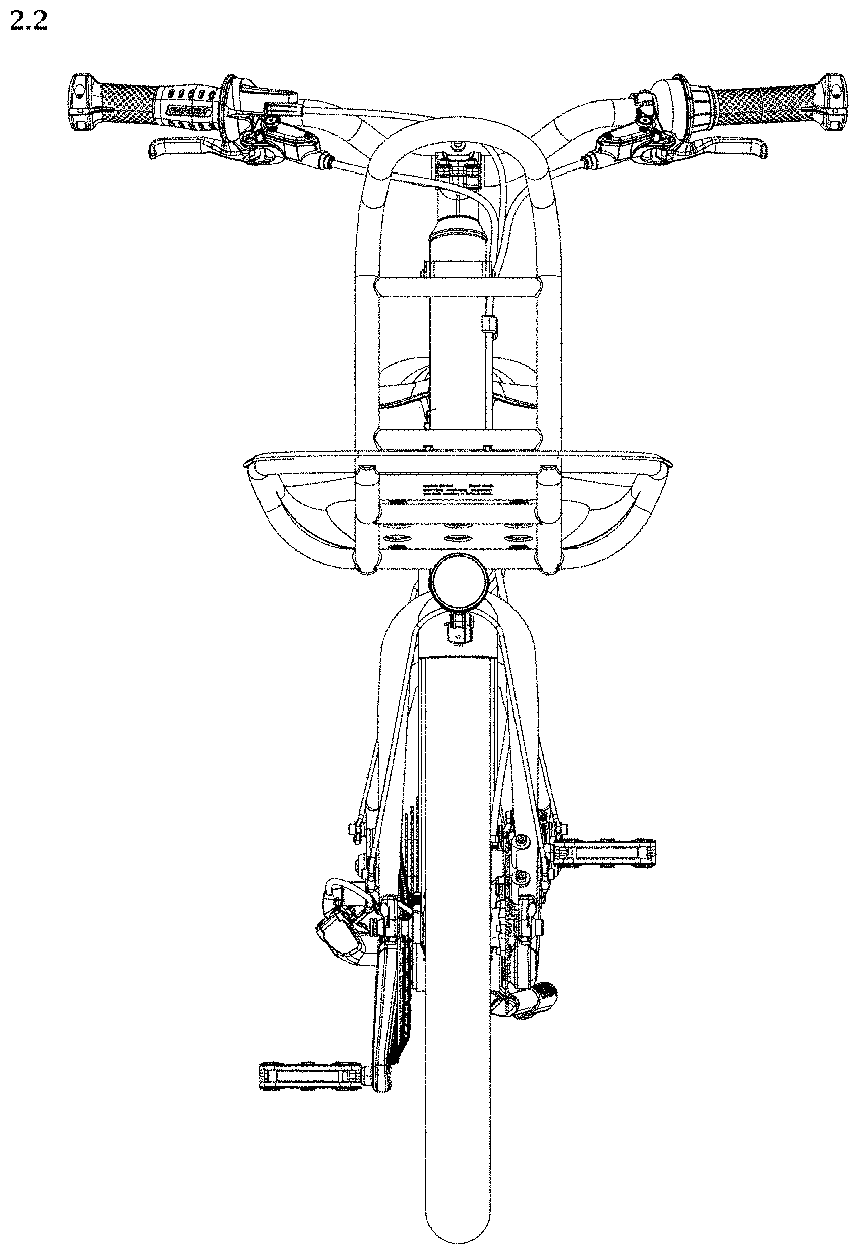 Patent USD1001019 Figure 2 – Bicycle