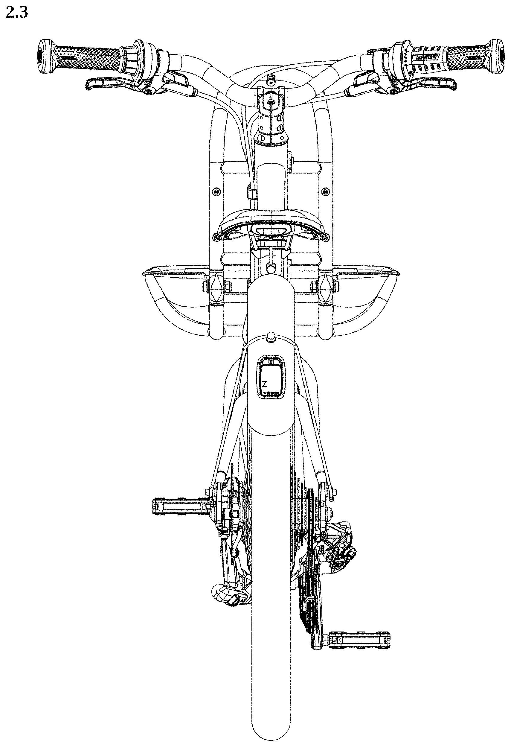 Patent USD1001019 Figure 3 – Bicycle