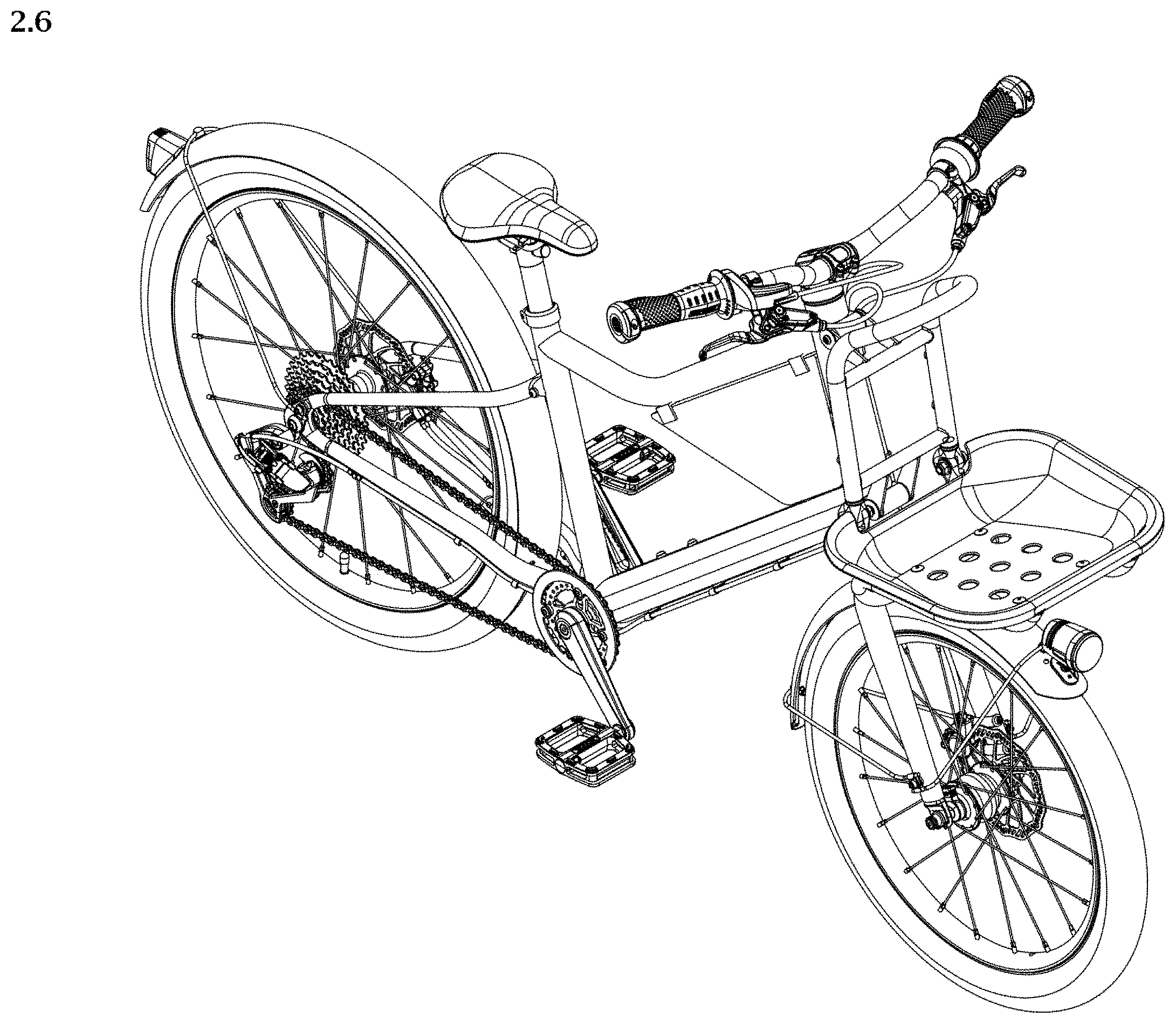 Patent USD1001019 Figure 6 – Bicycle