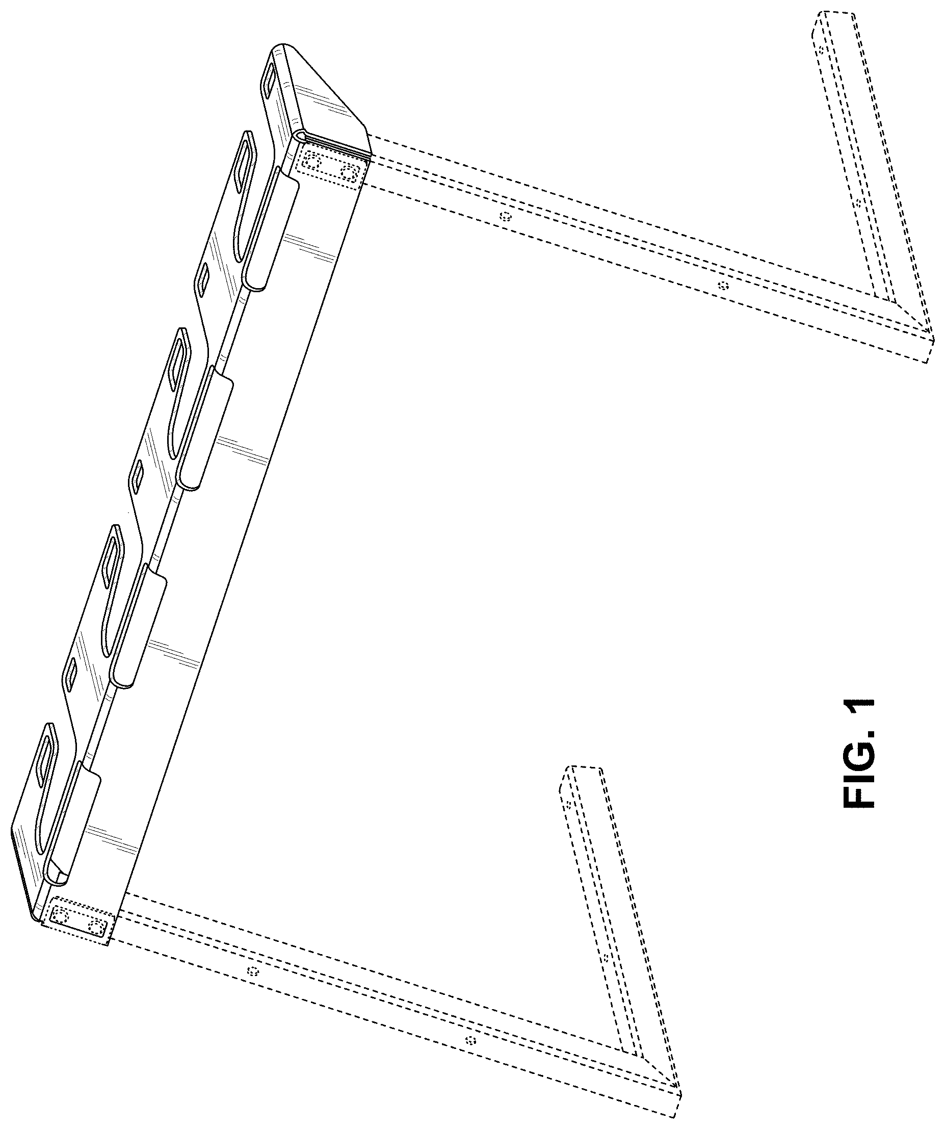 Patent USD1001020 Figure 1 – Scooter rack