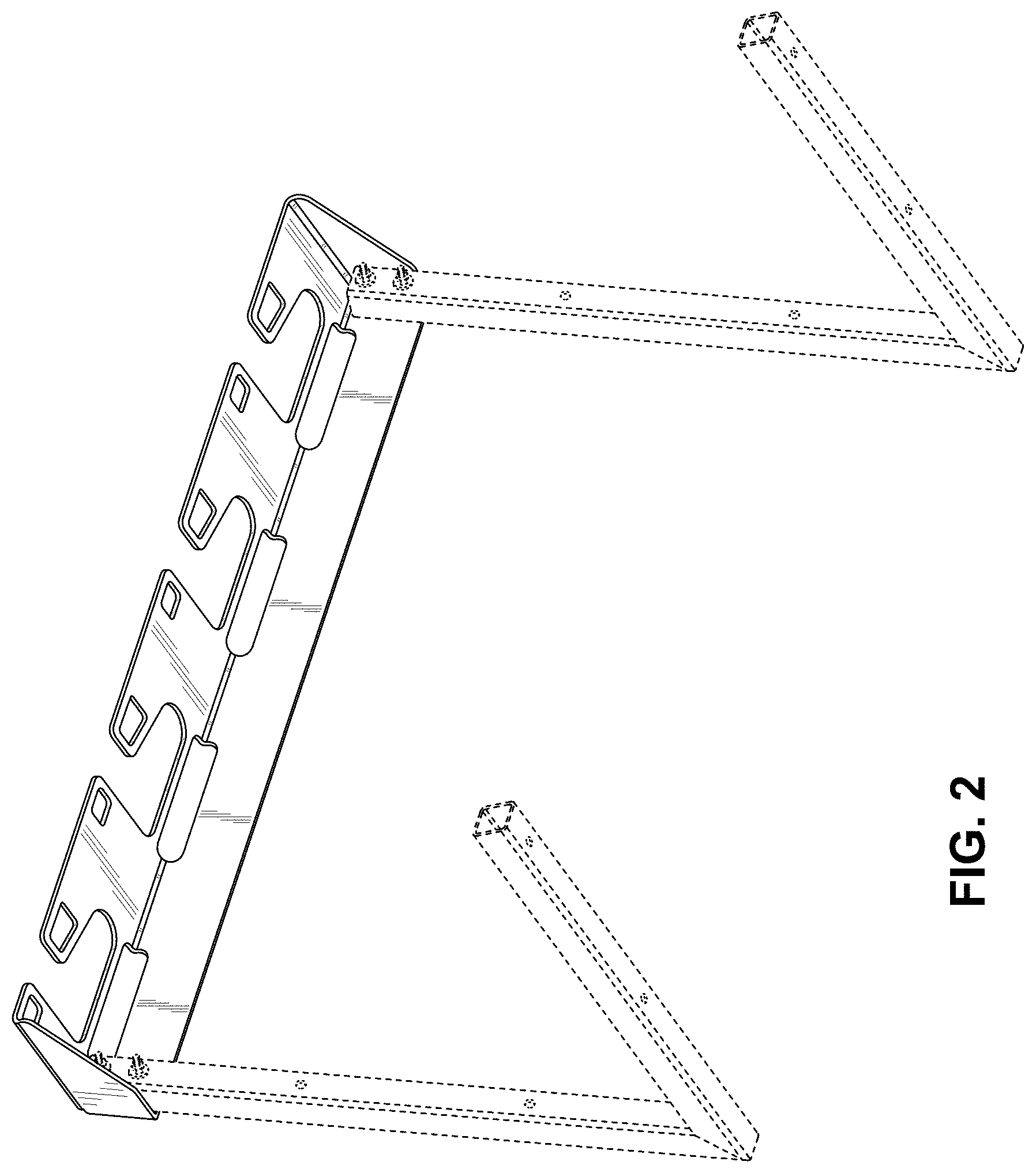 Patent USD1001020 Figure 2 – Scooter rack
