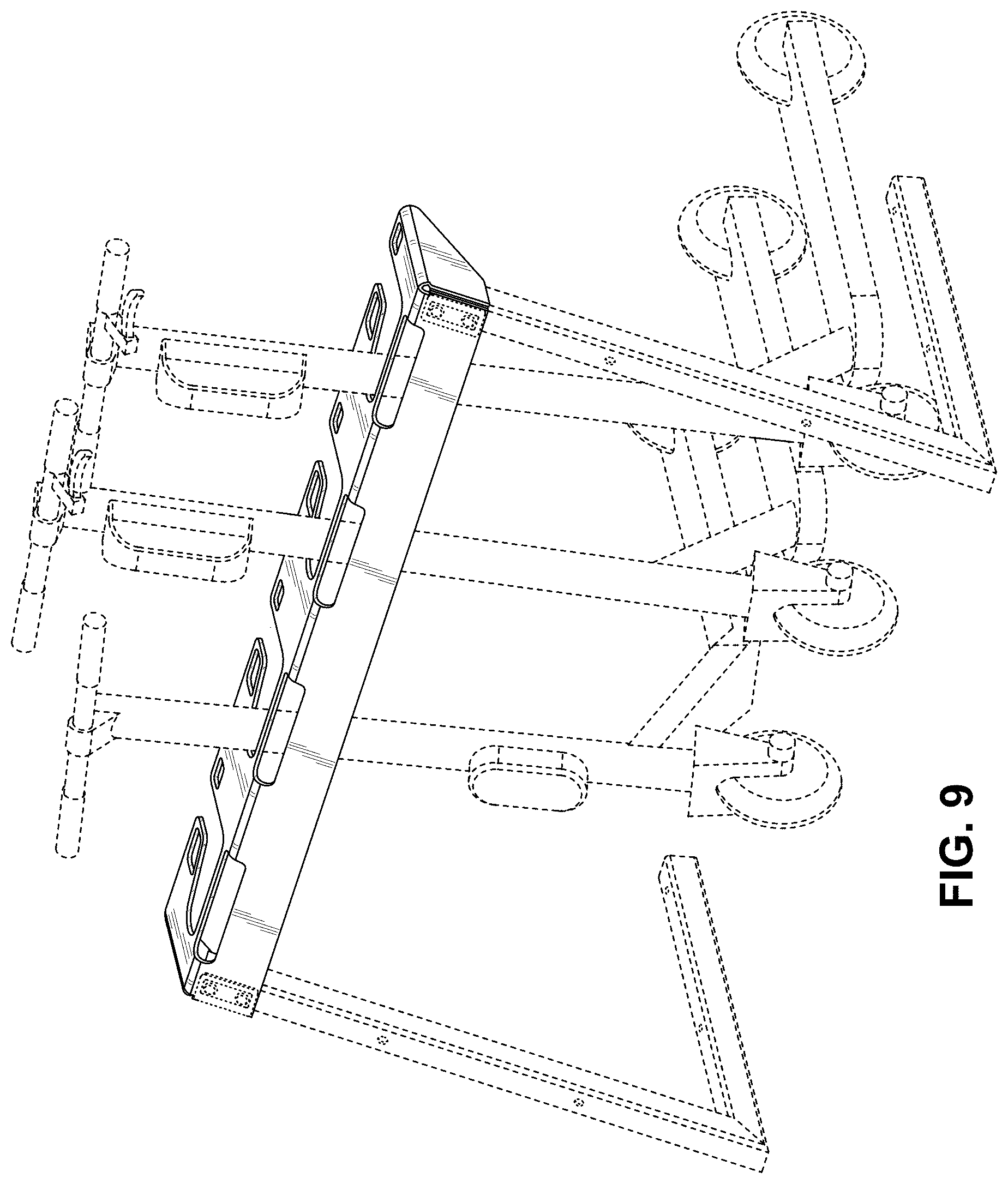 Patent USD1001020 Figure 9 – Scooter rack