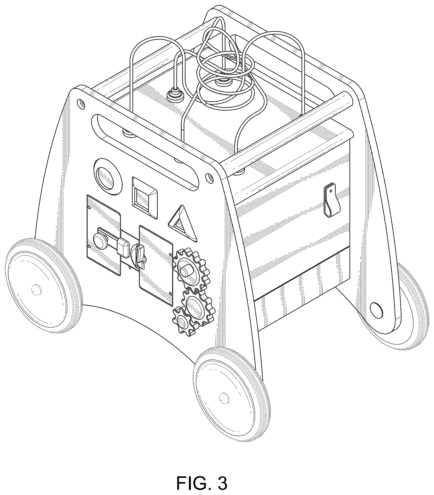 Patent USD1001021 Figure 3 – Interactive walker