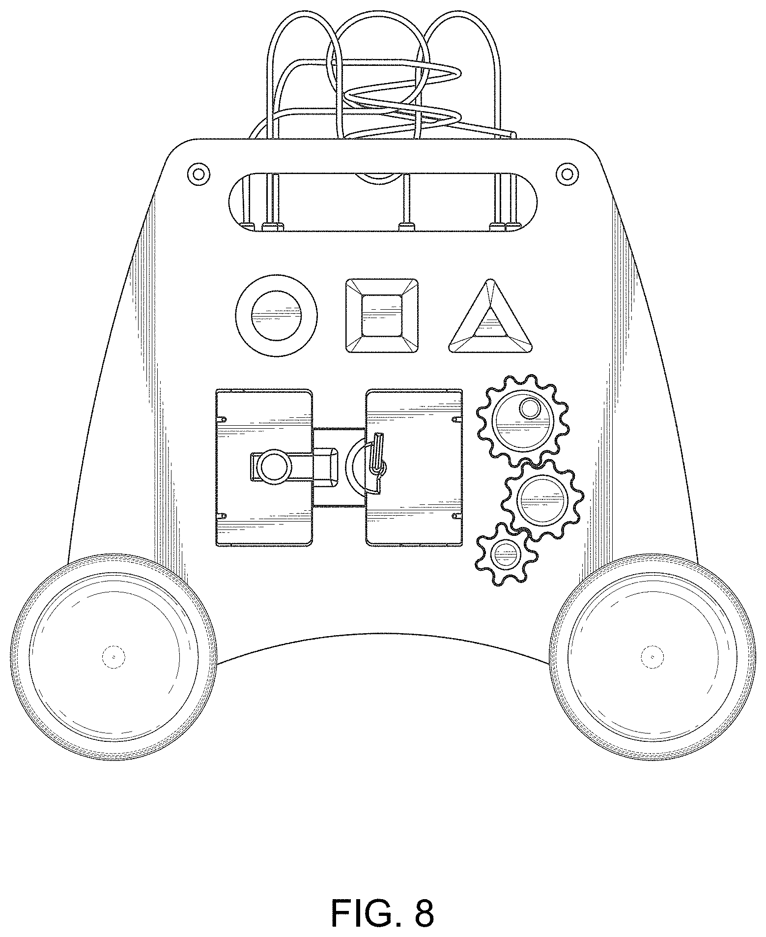 Patent USD1001021 Figure 8 – Interactive walker