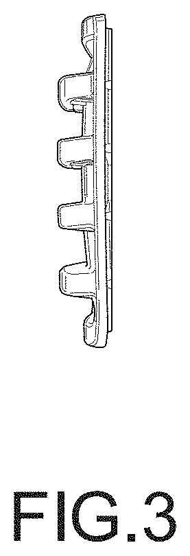 Patent USD1001022 Figure 3 – Side intake grille for a truck vehicle