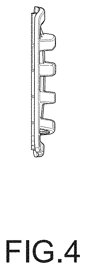 Patent USD1001022 Figure 4 – Side intake grille for a truck vehicle